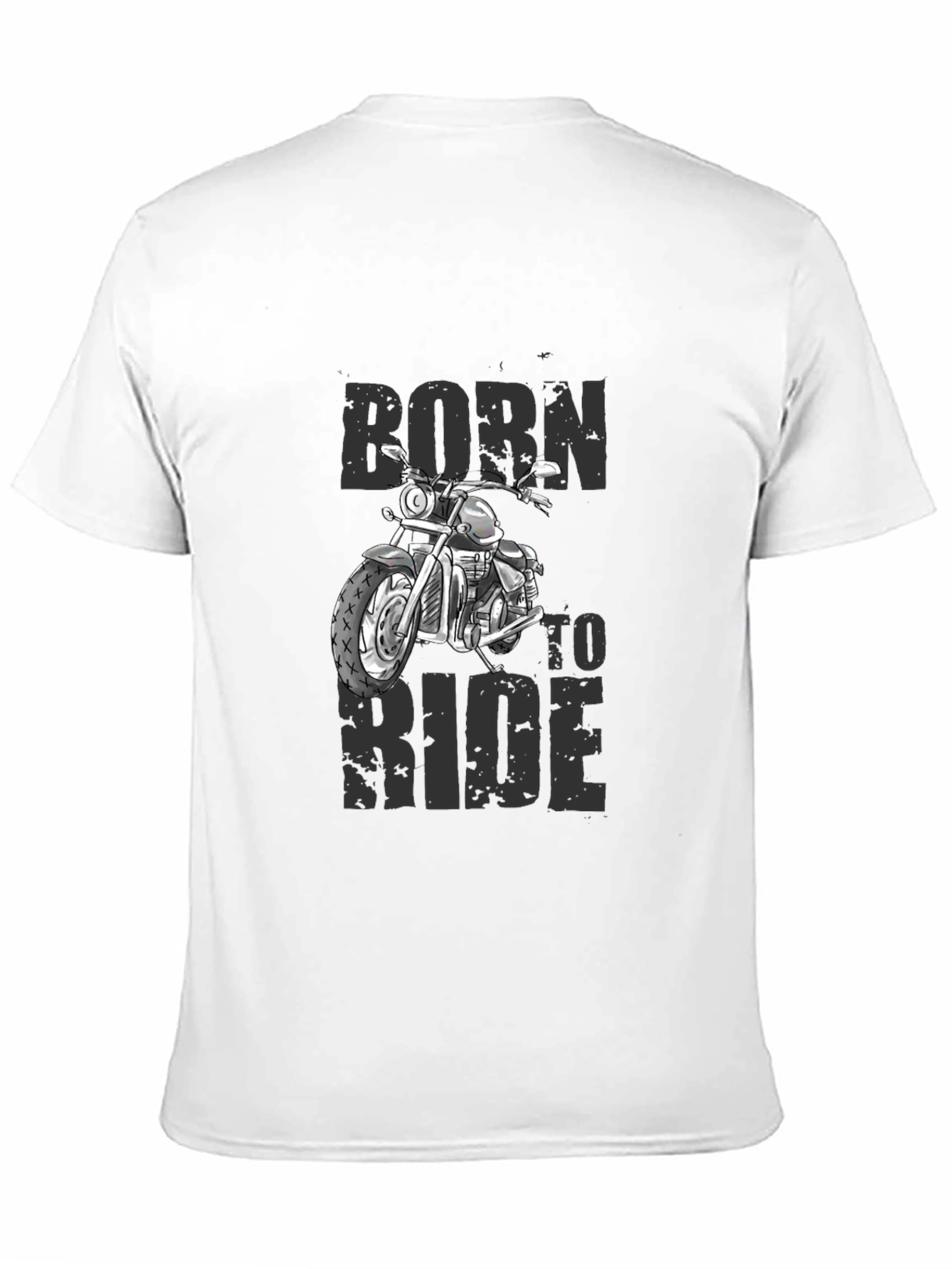 Born to Ride Motorcycle Graphic T-Shirt