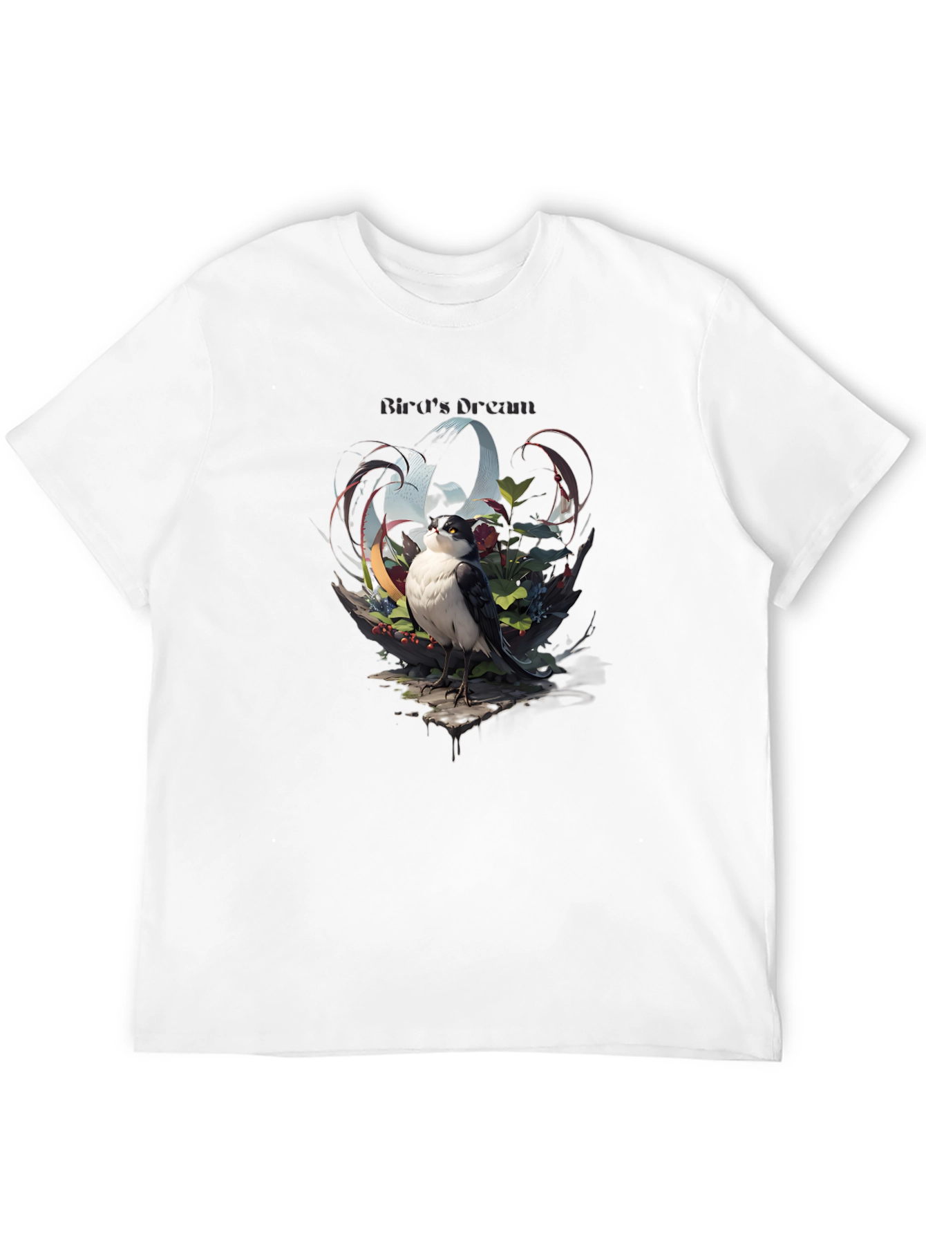 Birds Dream Graphic Tee - Stylish Nature Design