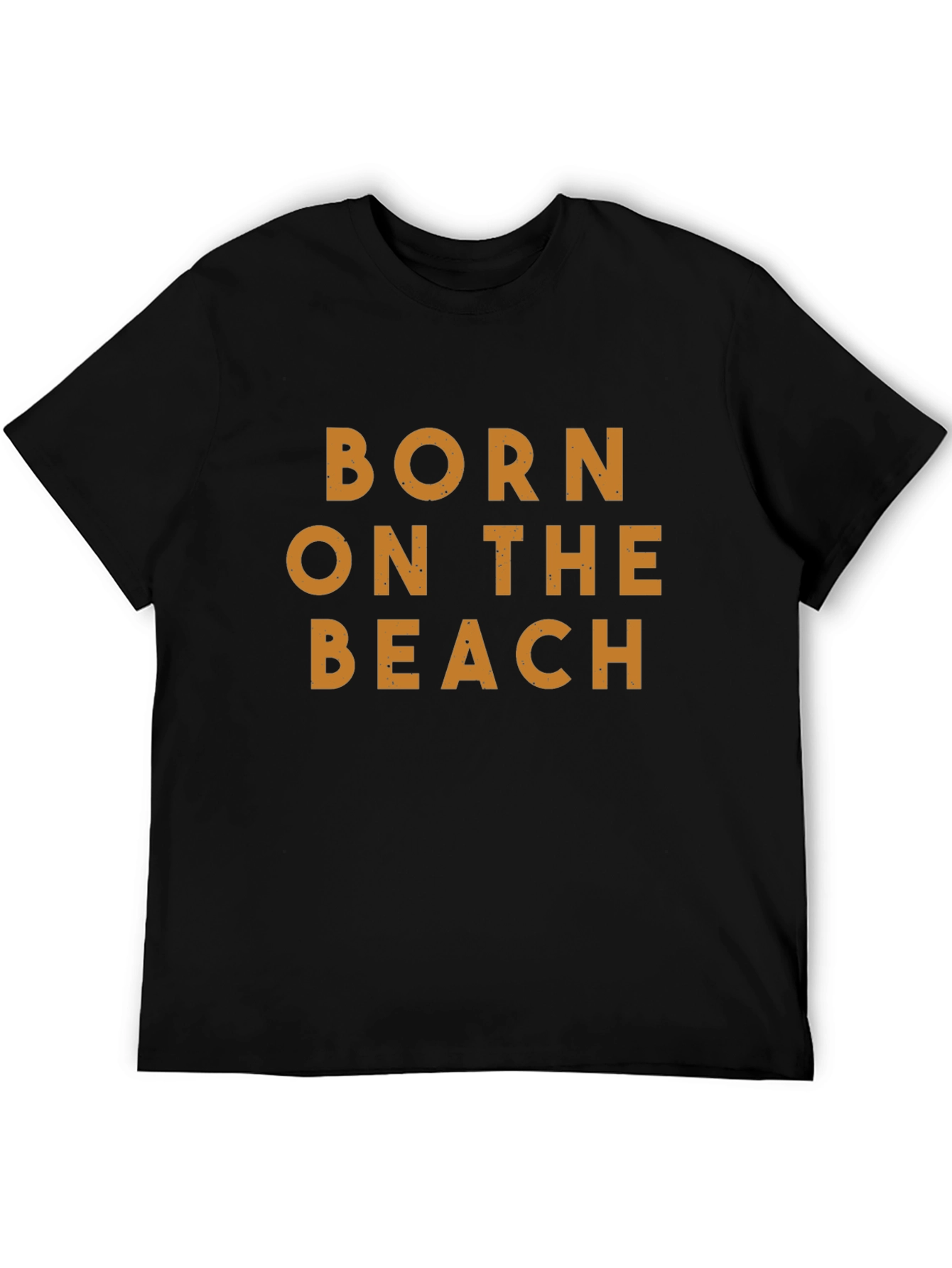 Born On The Beach Black T-Shirt