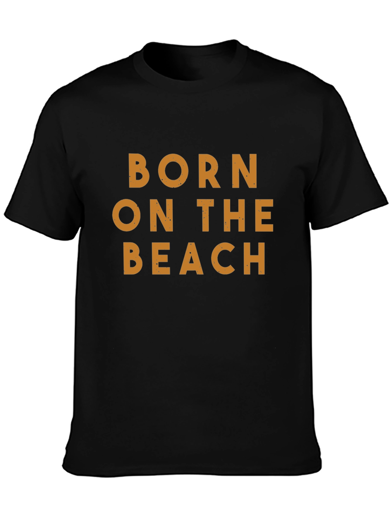 Born On The Beach Black T-Shirt