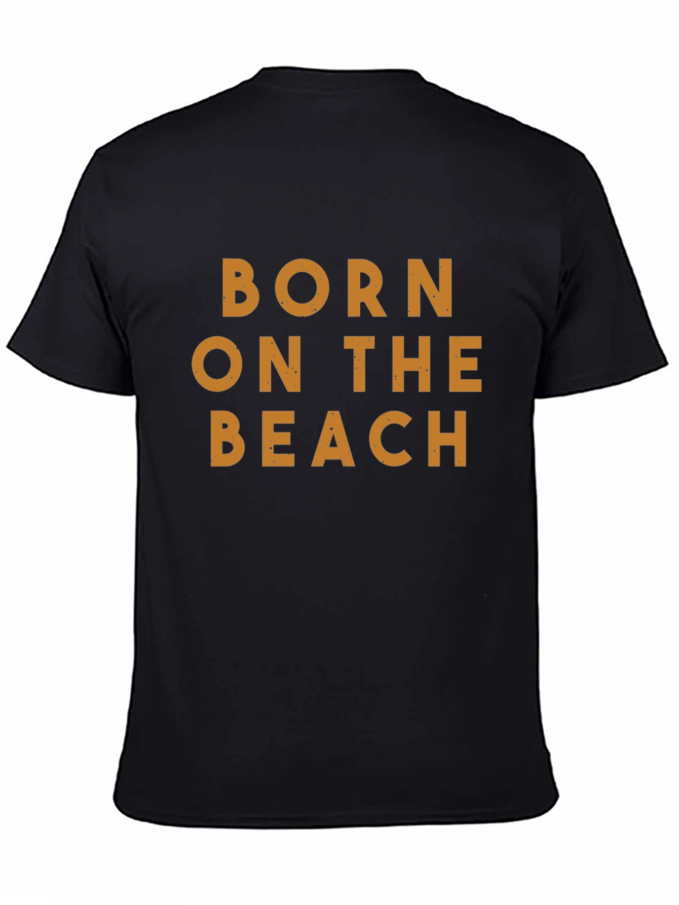 Born On The Beach Black T-Shirt
