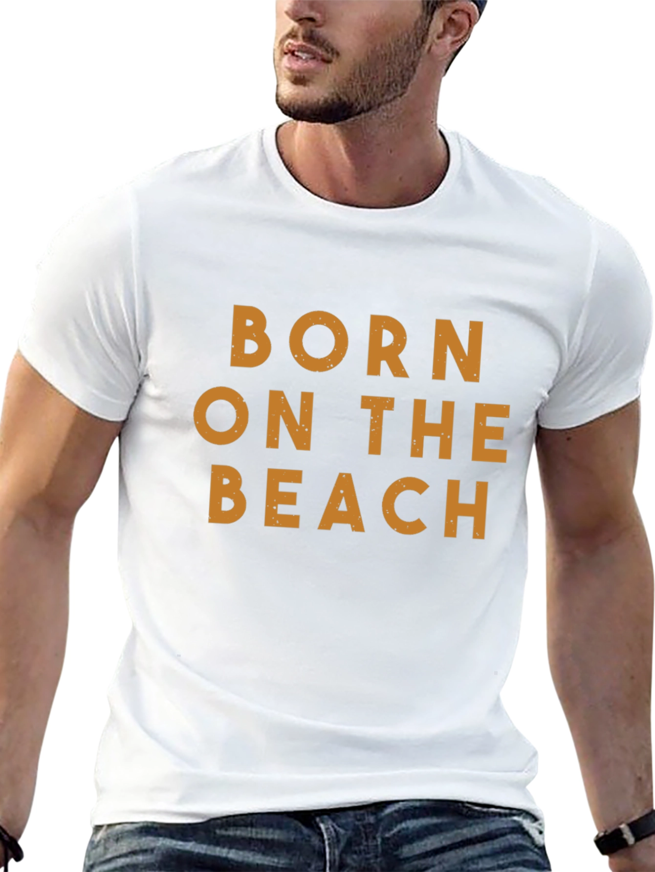 Born On The Beach Black T-Shirt