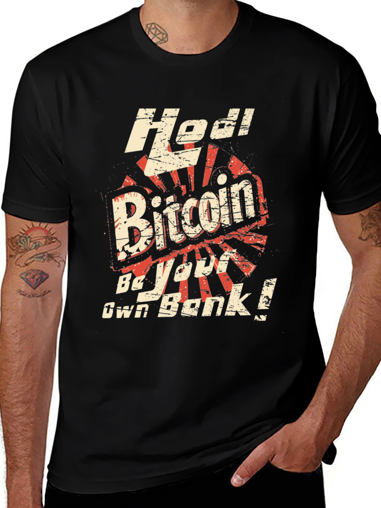 Bitcoin HODL T-Shirt - Be Your Own Bank!