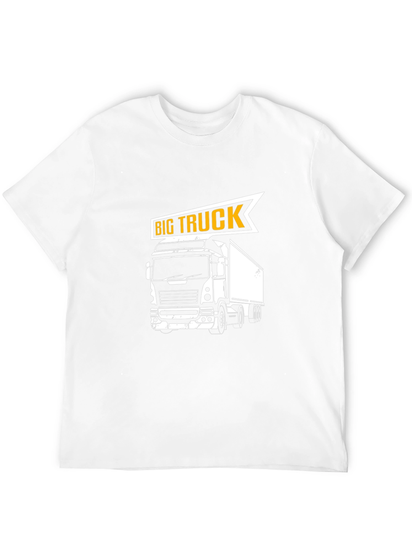Big Truck Graphic Tee - Black Cotton T-Shirt