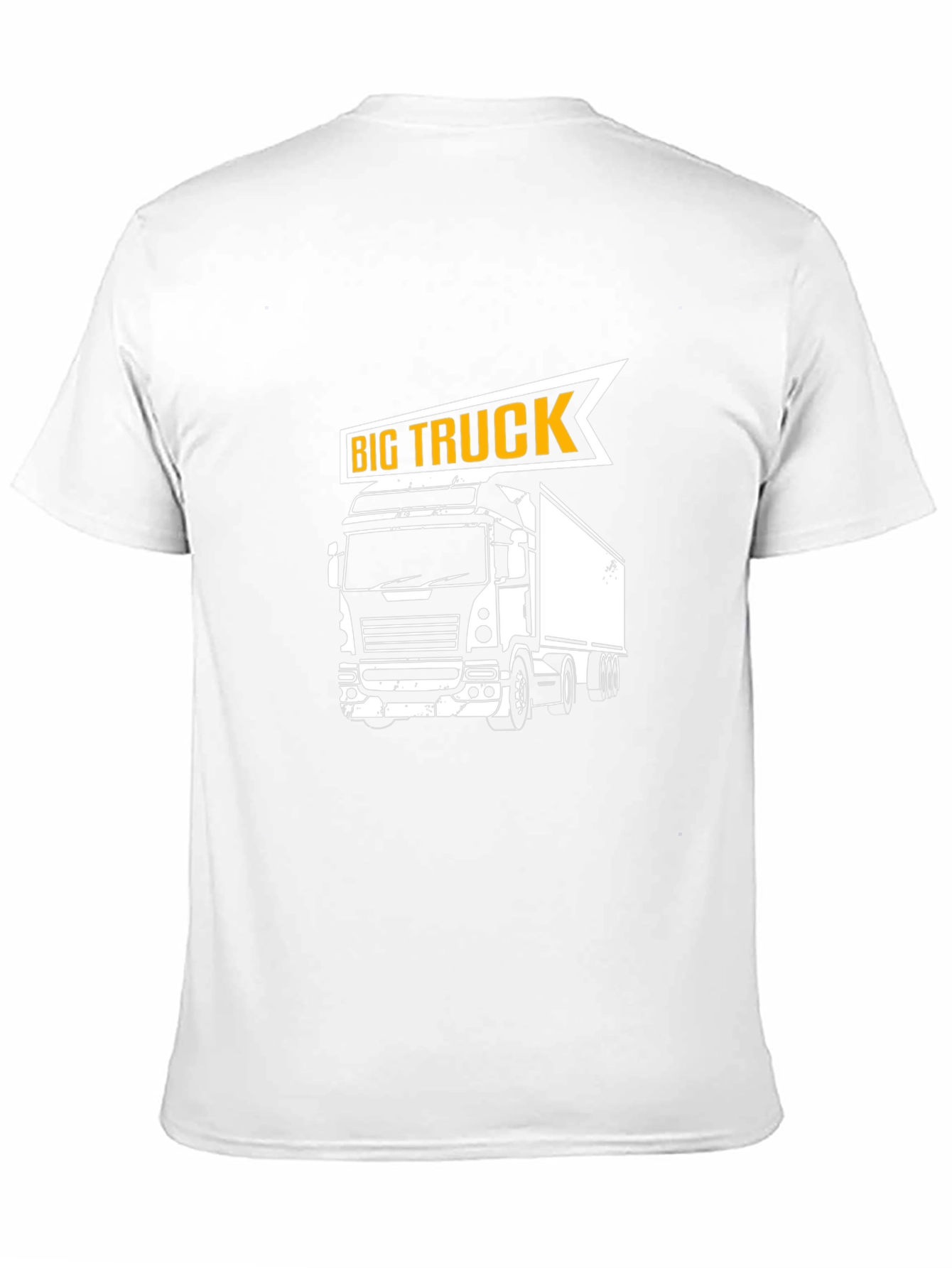Big Truck Graphic Tee - Black Cotton T-Shirt