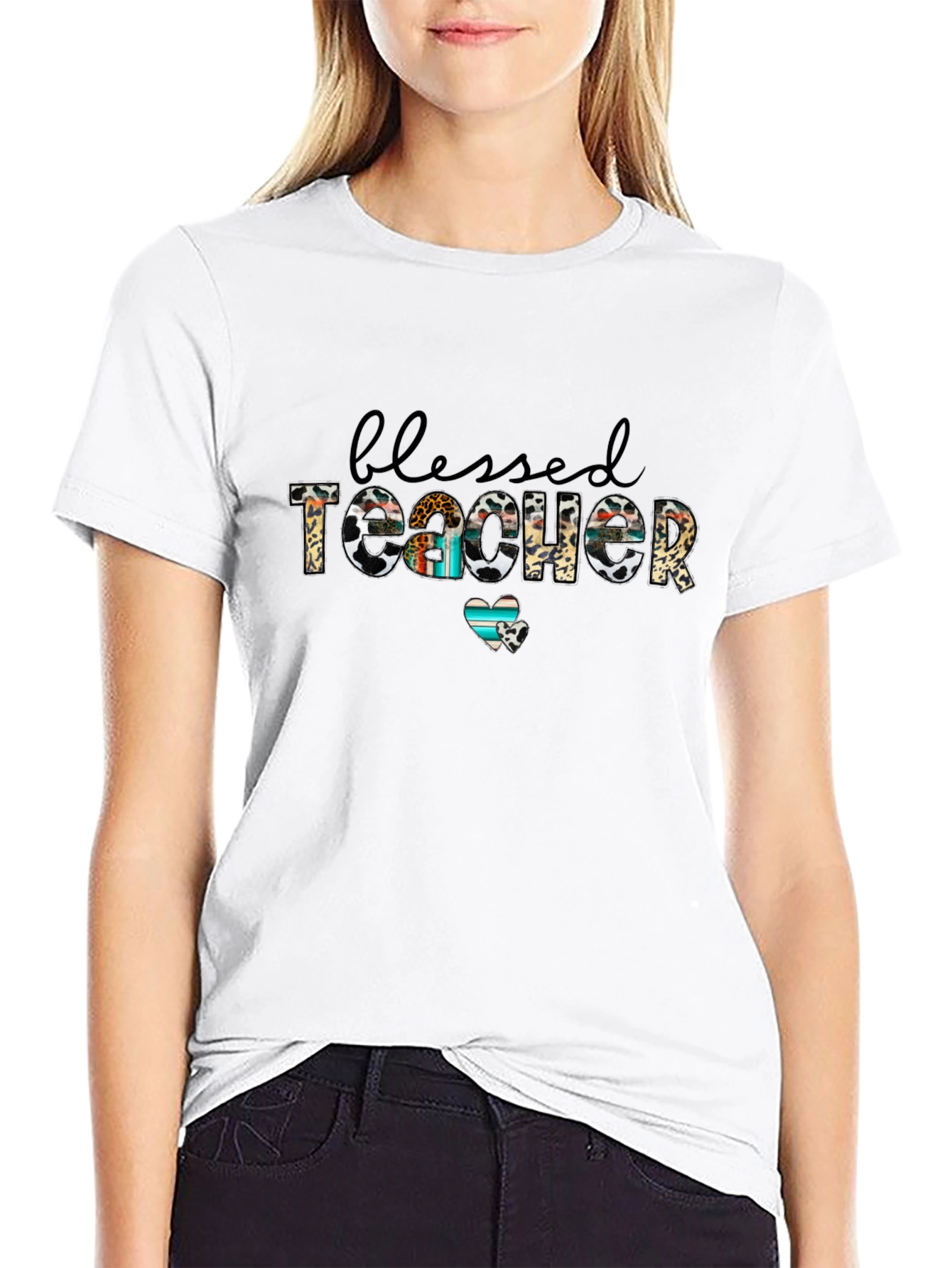 Blessed Teacher Graphic T-Shirt