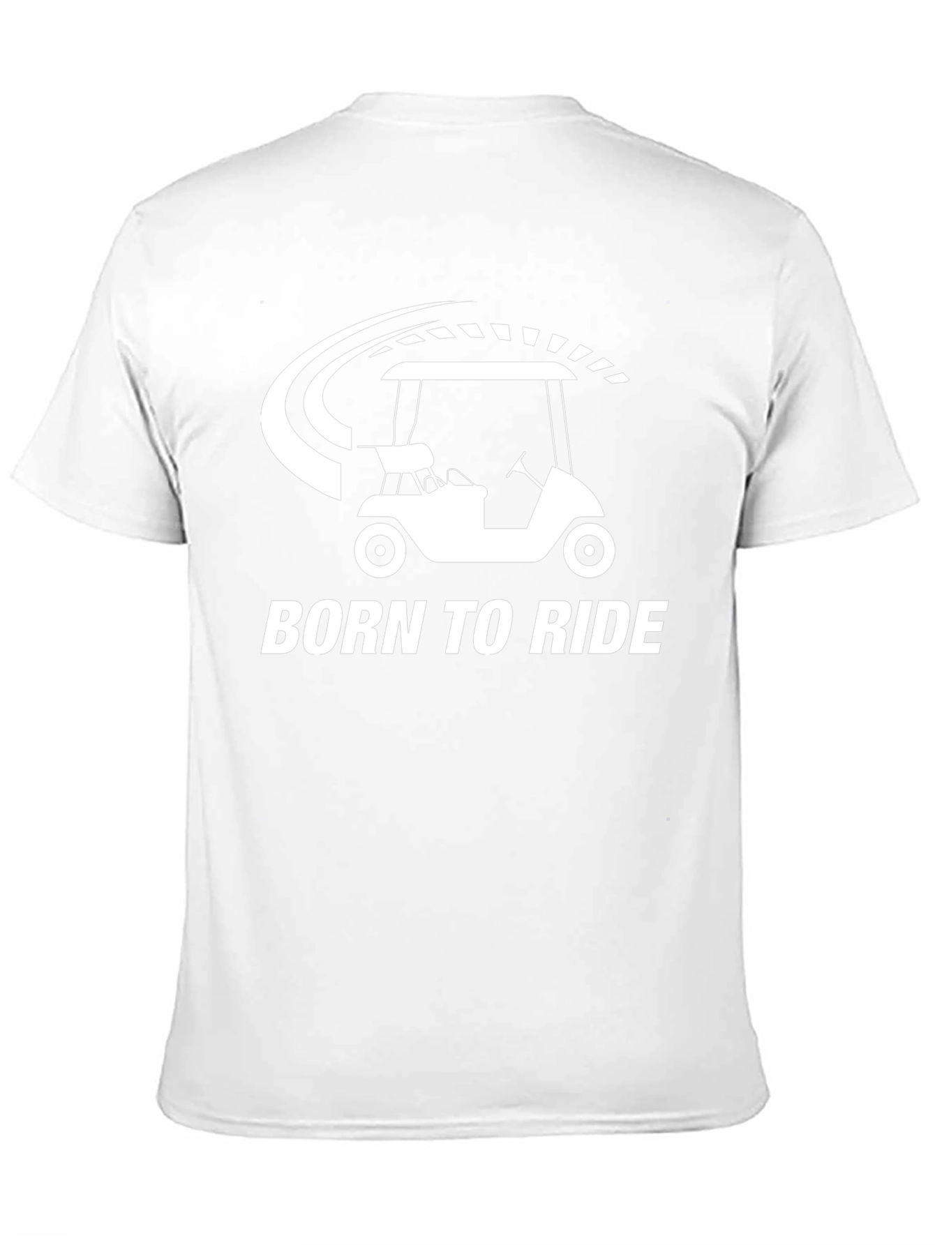 Born To Ride Golf Cart Graphic Tee