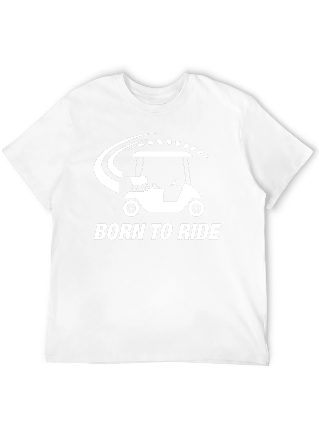 Born To Ride Golf Cart Graphic Tee
