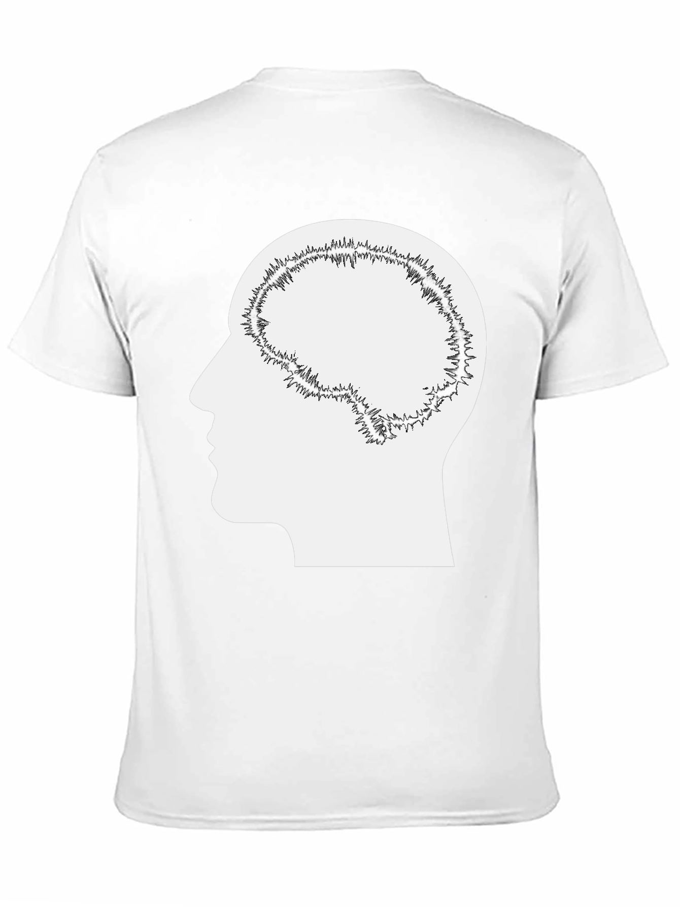 Brain Silhouette Graphic Tee - Unisex