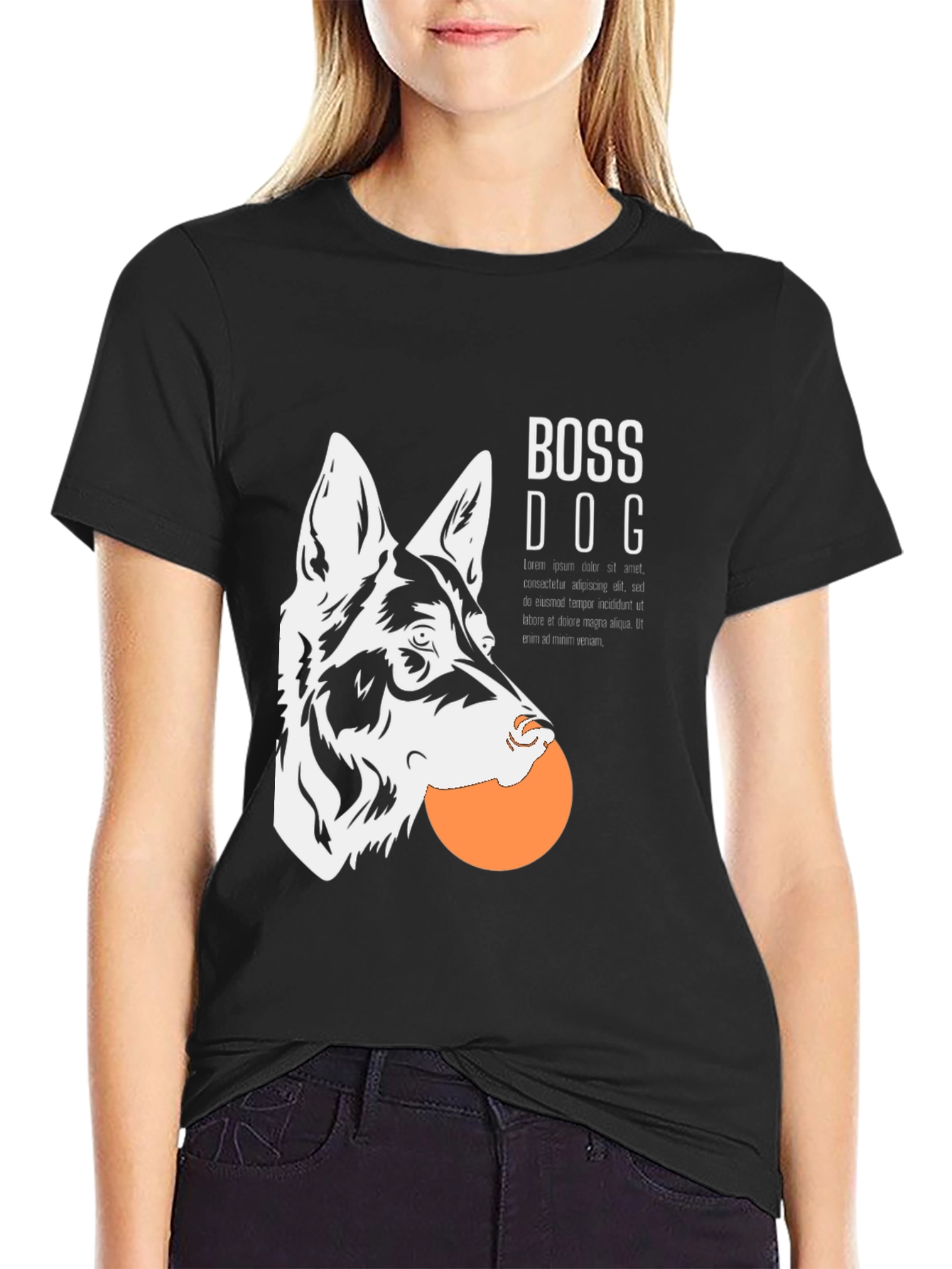 Boss Dog Graphic T-Shirt - Cool Canine Design