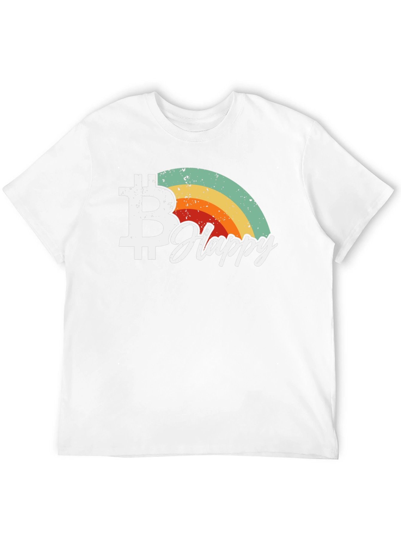 Bitcoin Happy Retro Graphic Tee - Crypto Lover T-Shirt