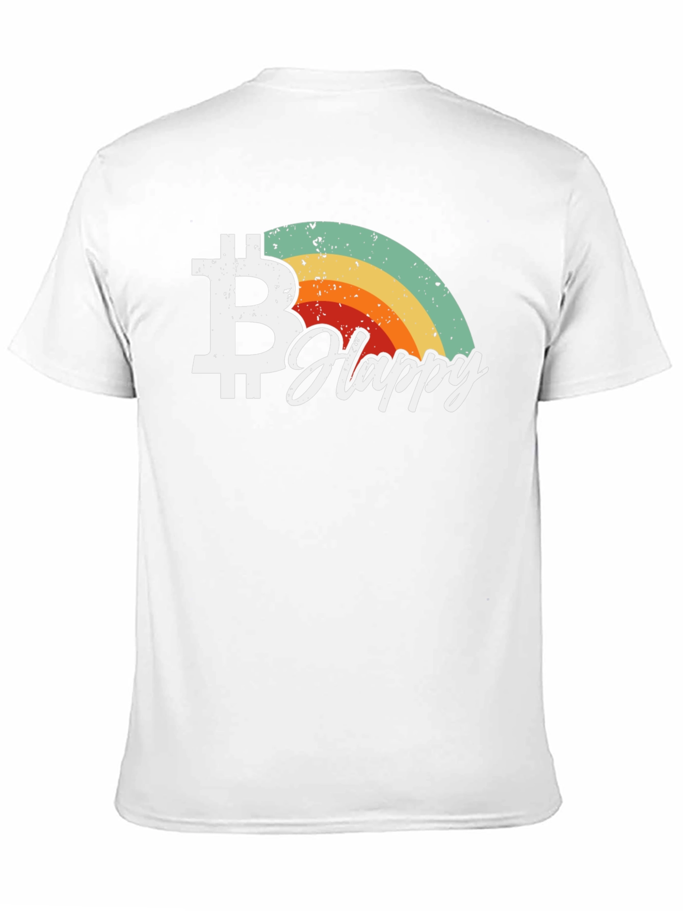Bitcoin Happy Retro Graphic Tee - Crypto Lover T-Shirt