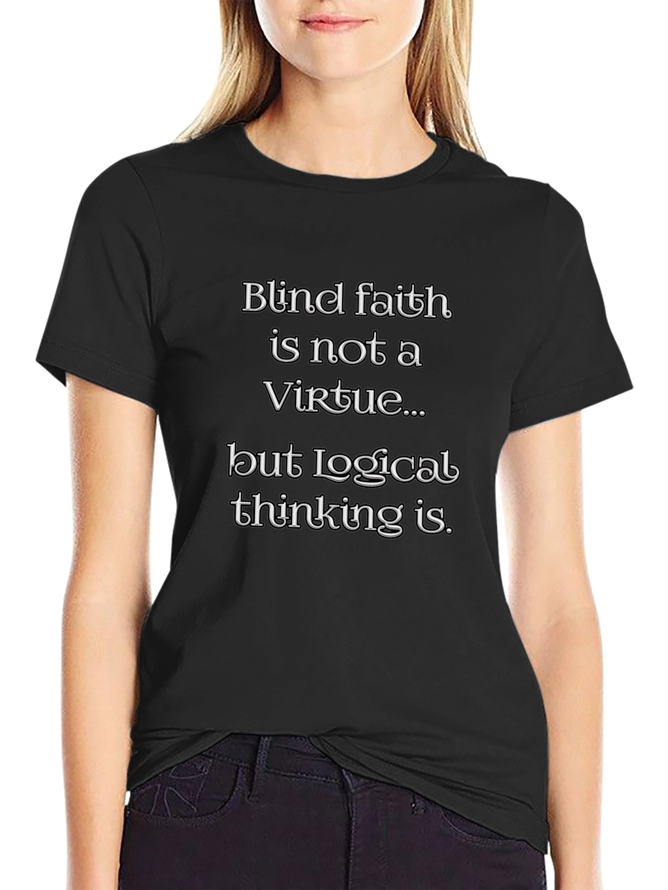 Blind Faith Logical Thinking Graphic Tee