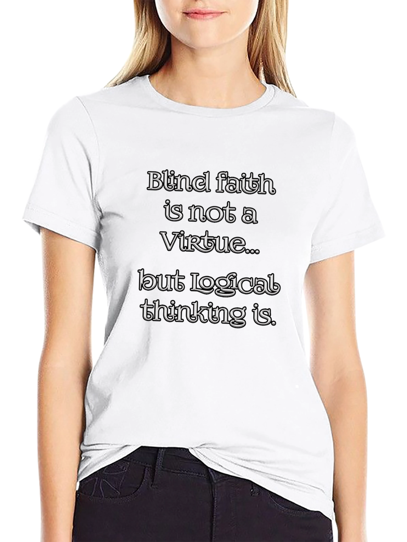 Blind Faith Logical Thinking Graphic Tee