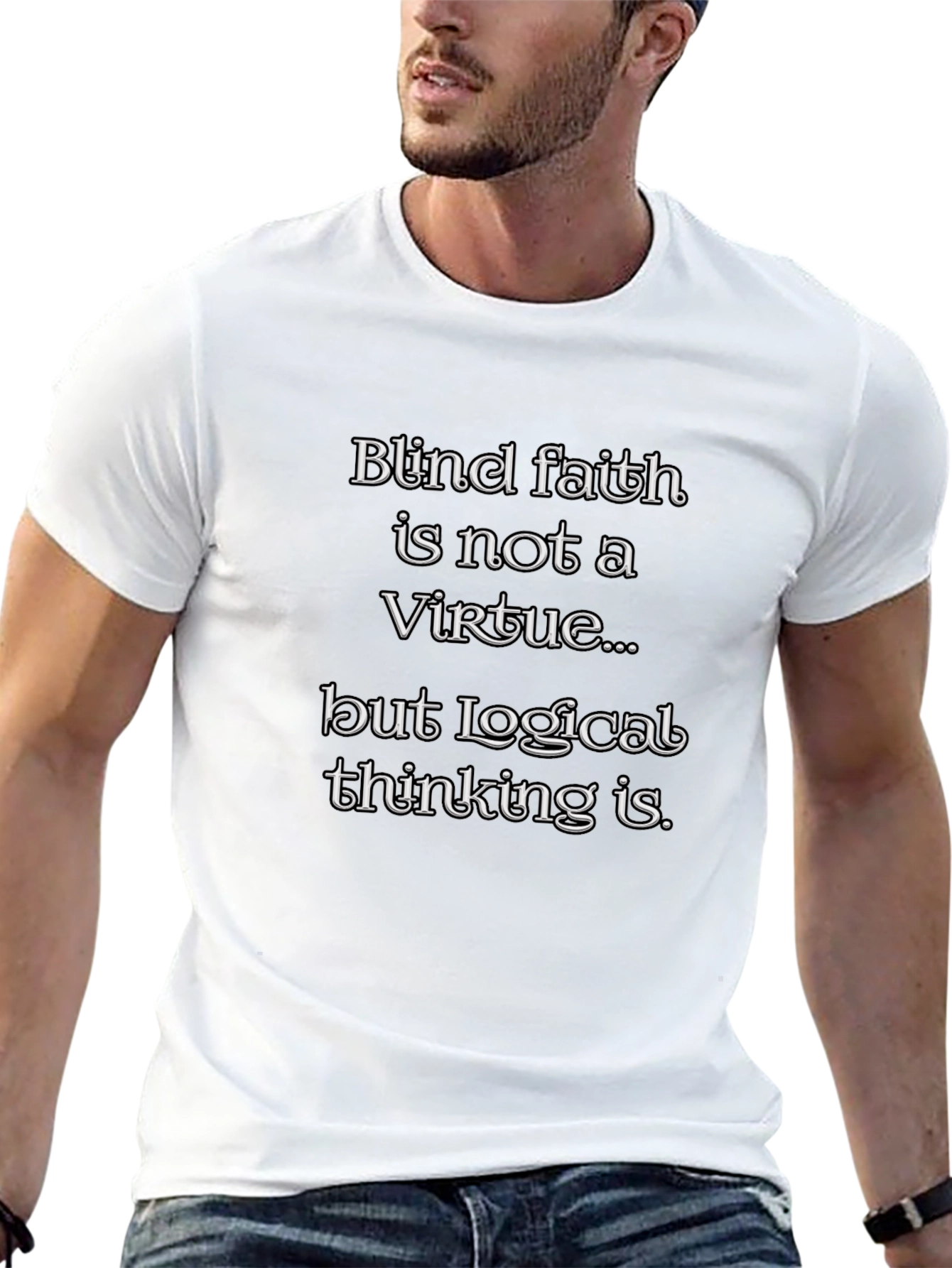 Blind Faith Logical Thinking Graphic Tee