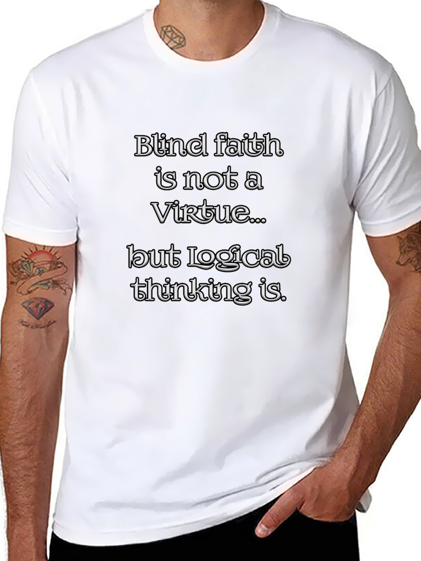 Blind Faith Logical Thinking Graphic Tee