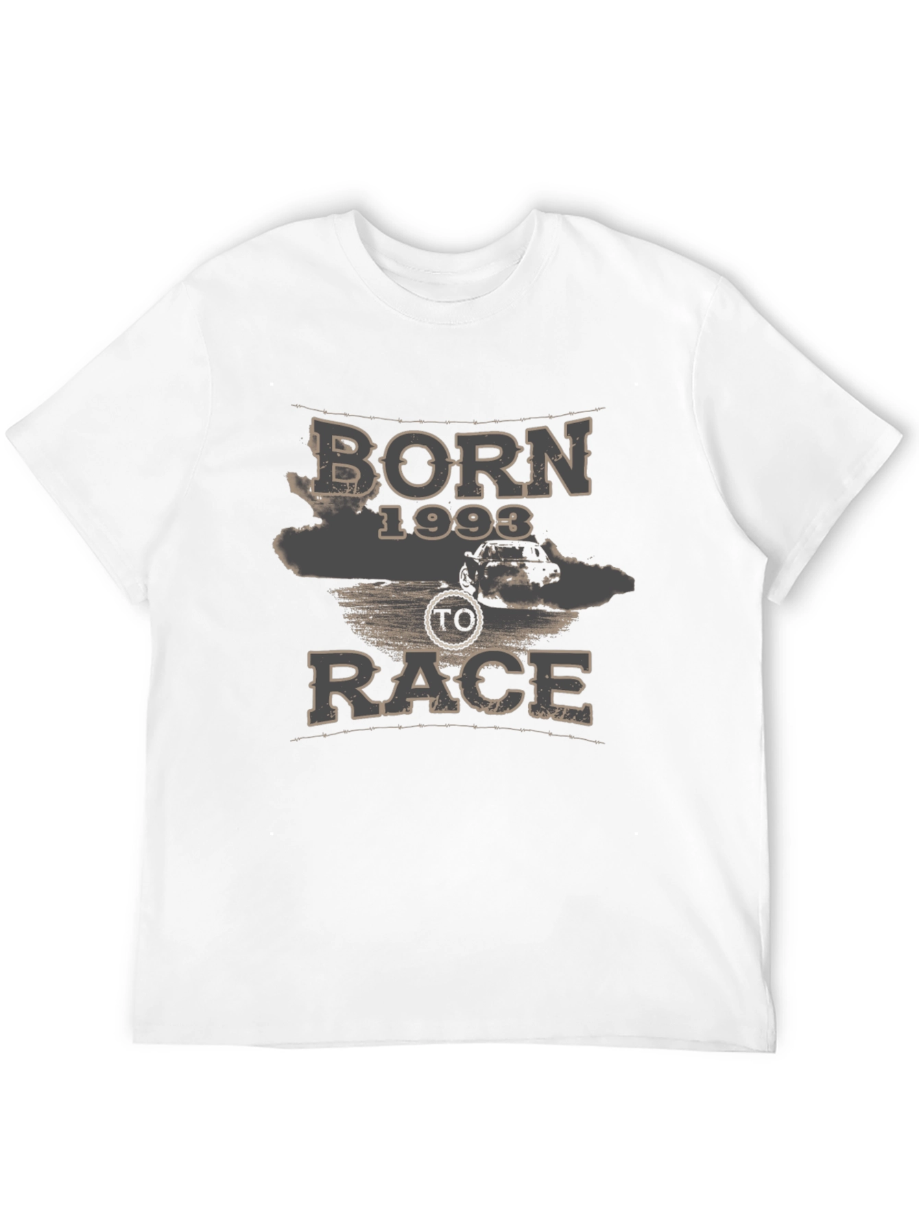 Born 1993 To Race Black Graphic Tee