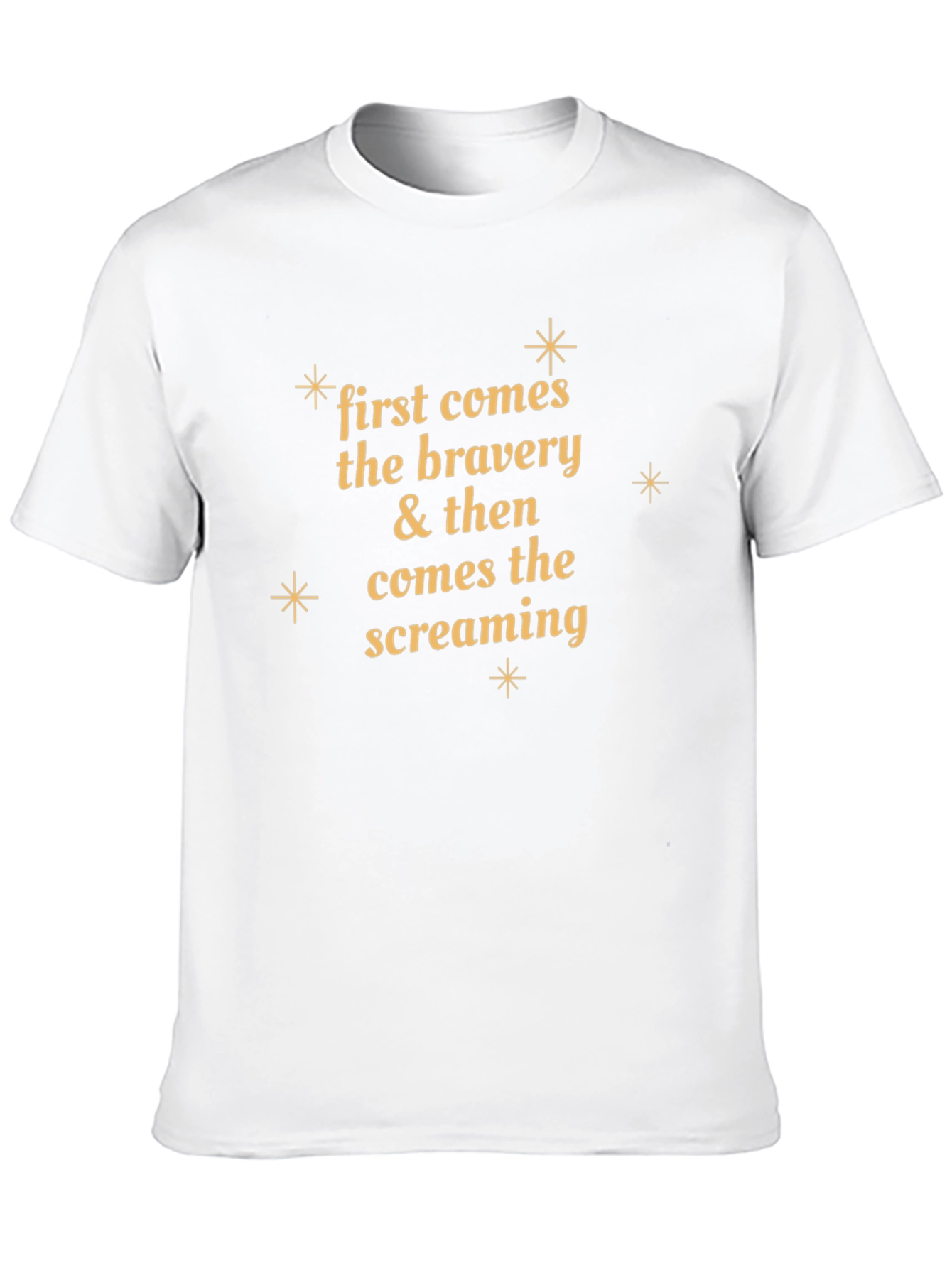 Bravery & Screaming Black Graphic T-Shirt