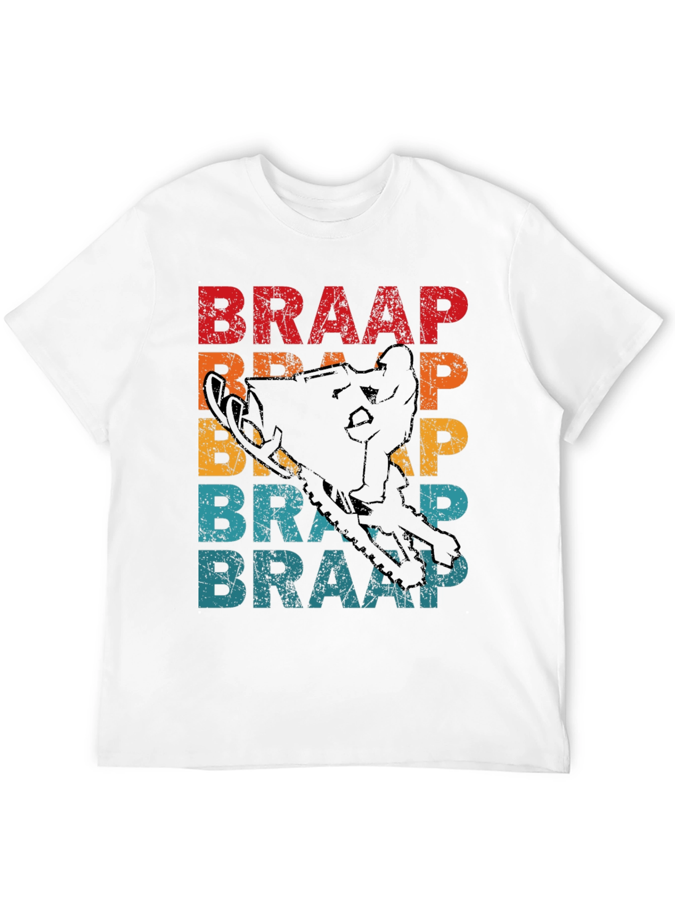 Braap Snowmobile Graphic Tee - Retro Style