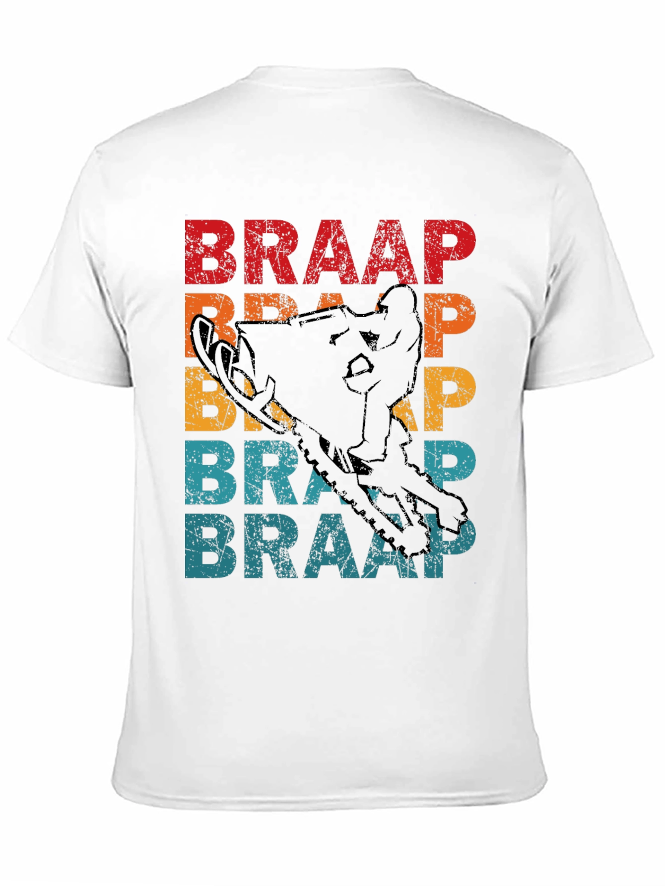Braap Snowmobile Graphic Tee - Retro Style