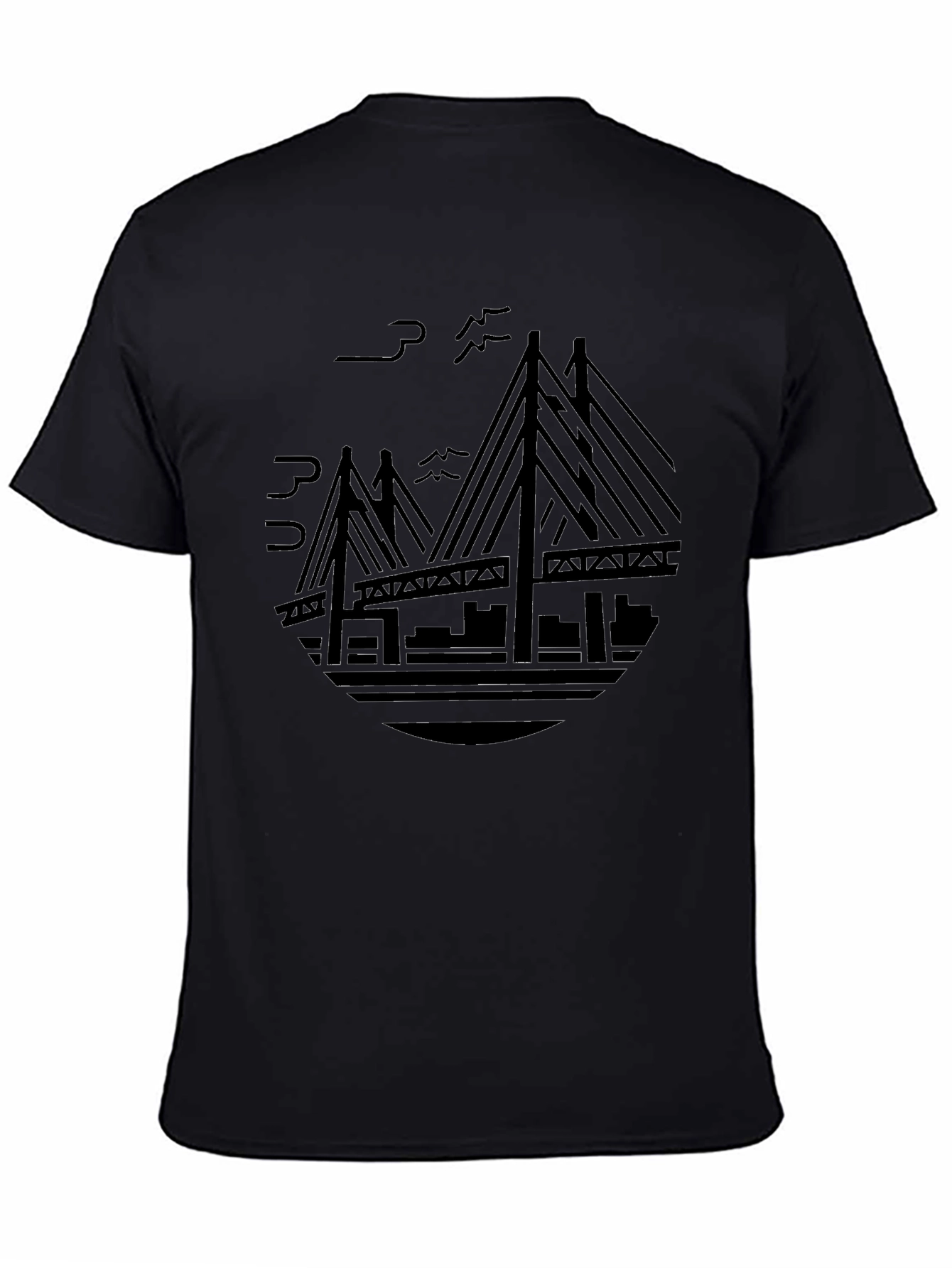 Bridge Graphic Black T-Shirt