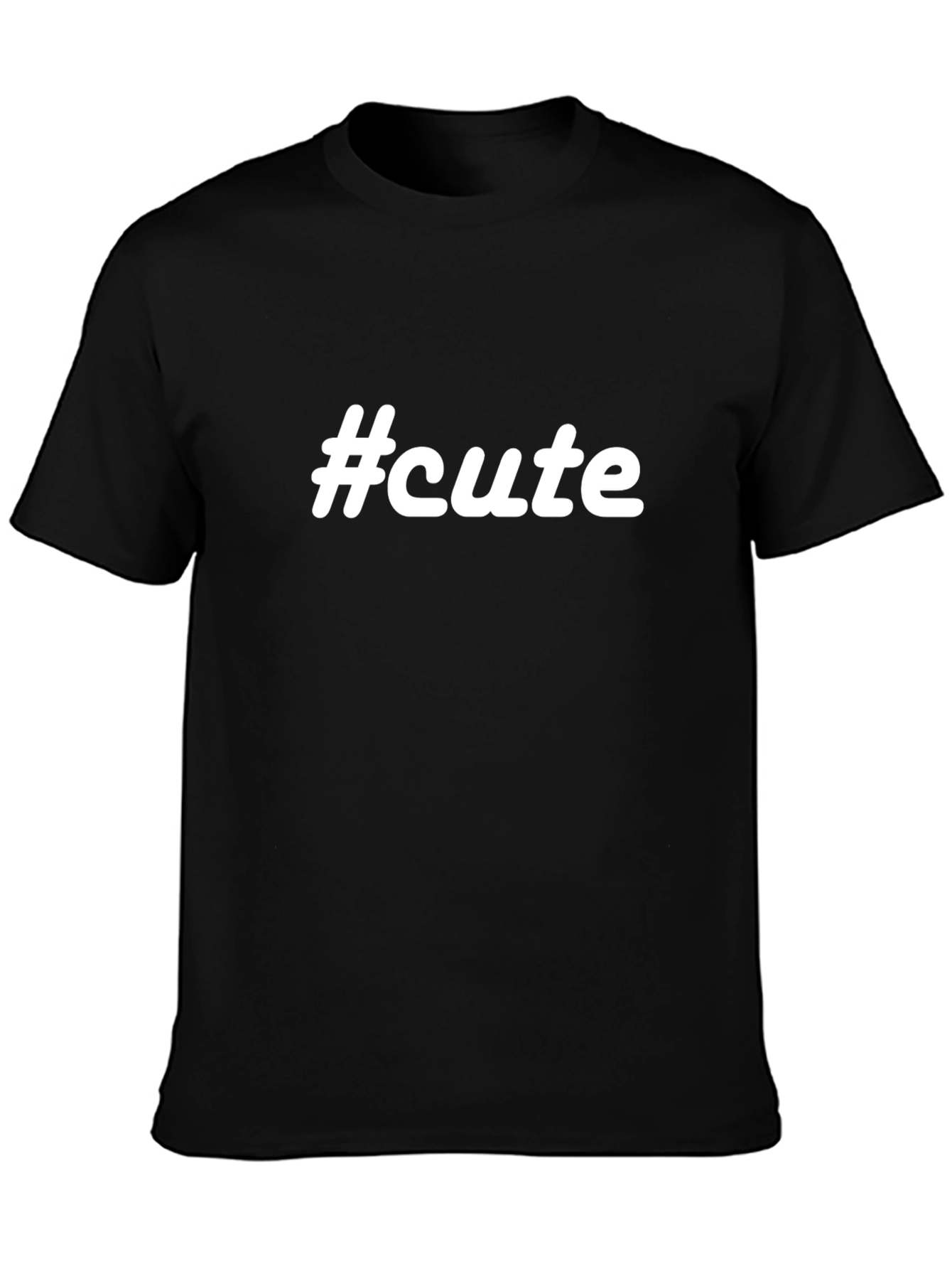 #cute Black T-Shirt - Trendy & Comfortable