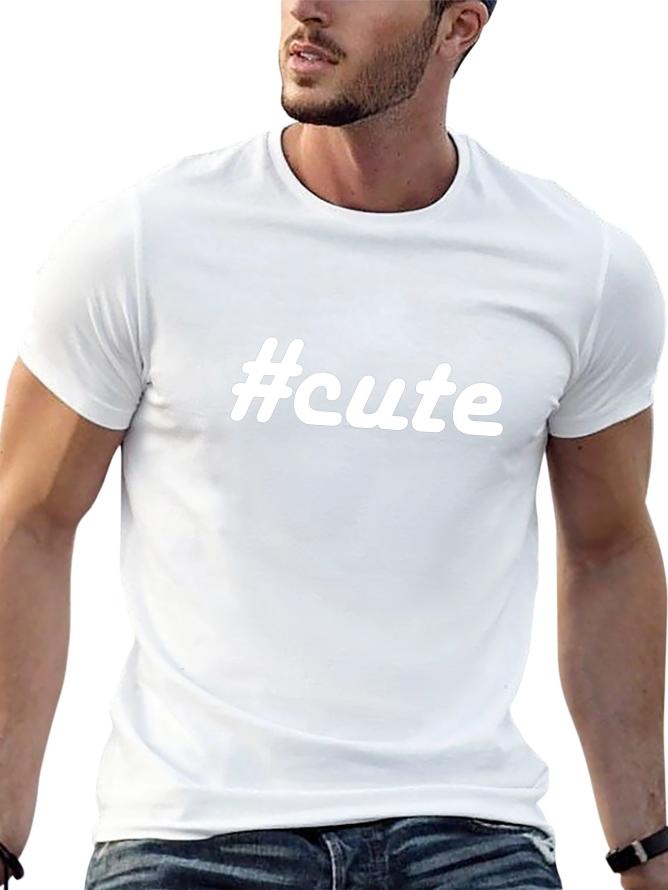 #cute Black T-Shirt - Trendy & Comfortable