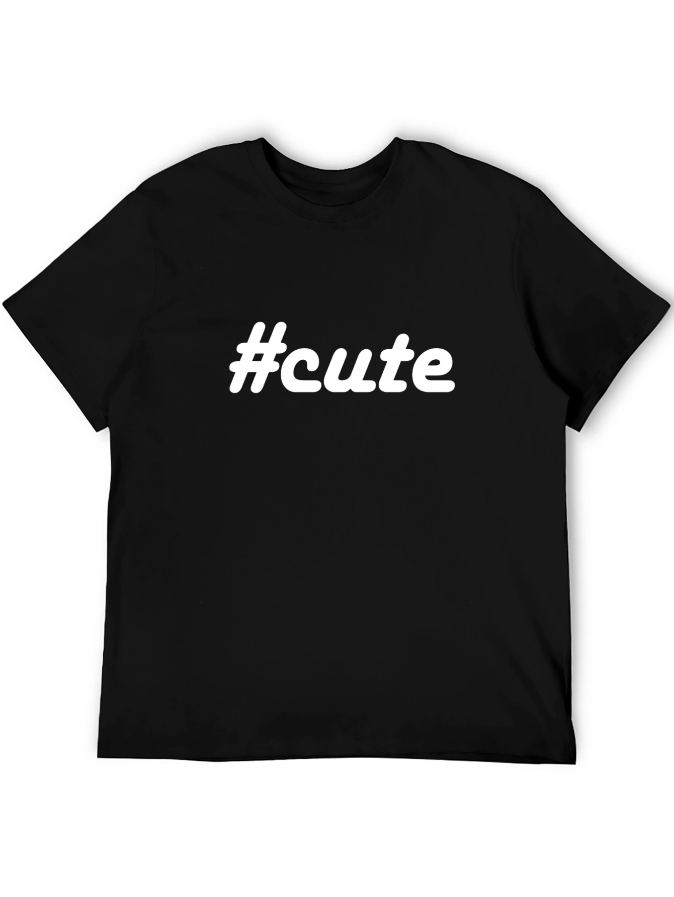 #cute Black T-Shirt - Trendy & Comfortable