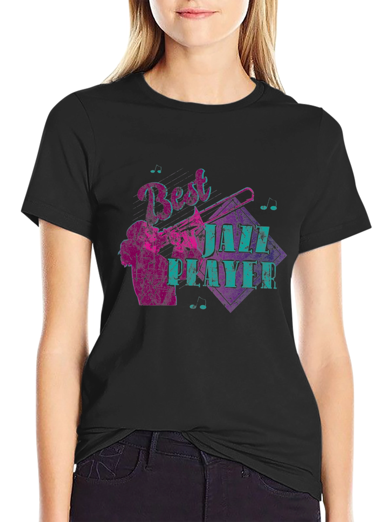 Best Jazz Player Graphic Black T-Shirt