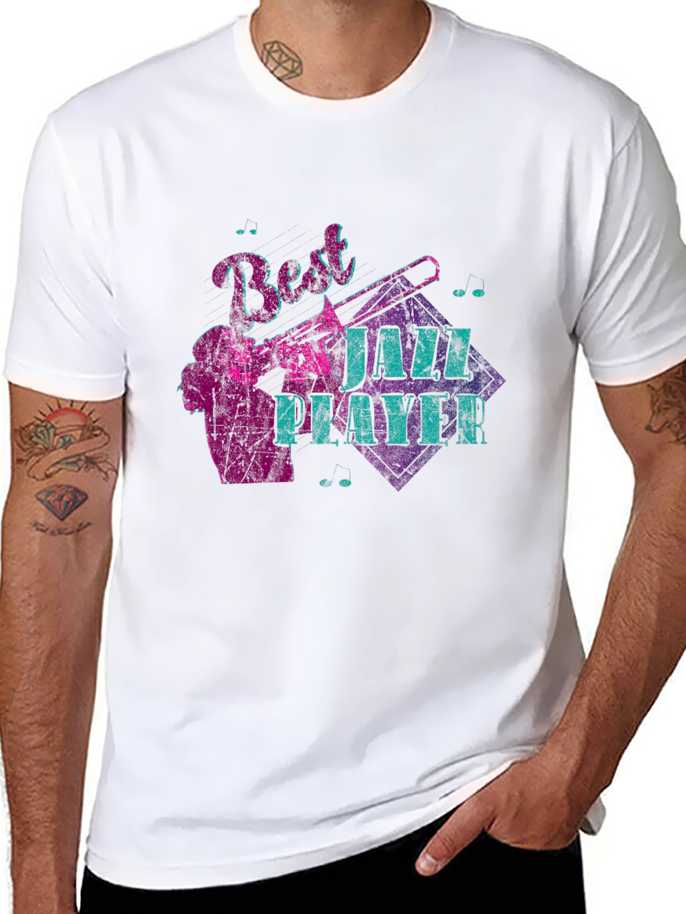 Best Jazz Player Graphic Black T-Shirt