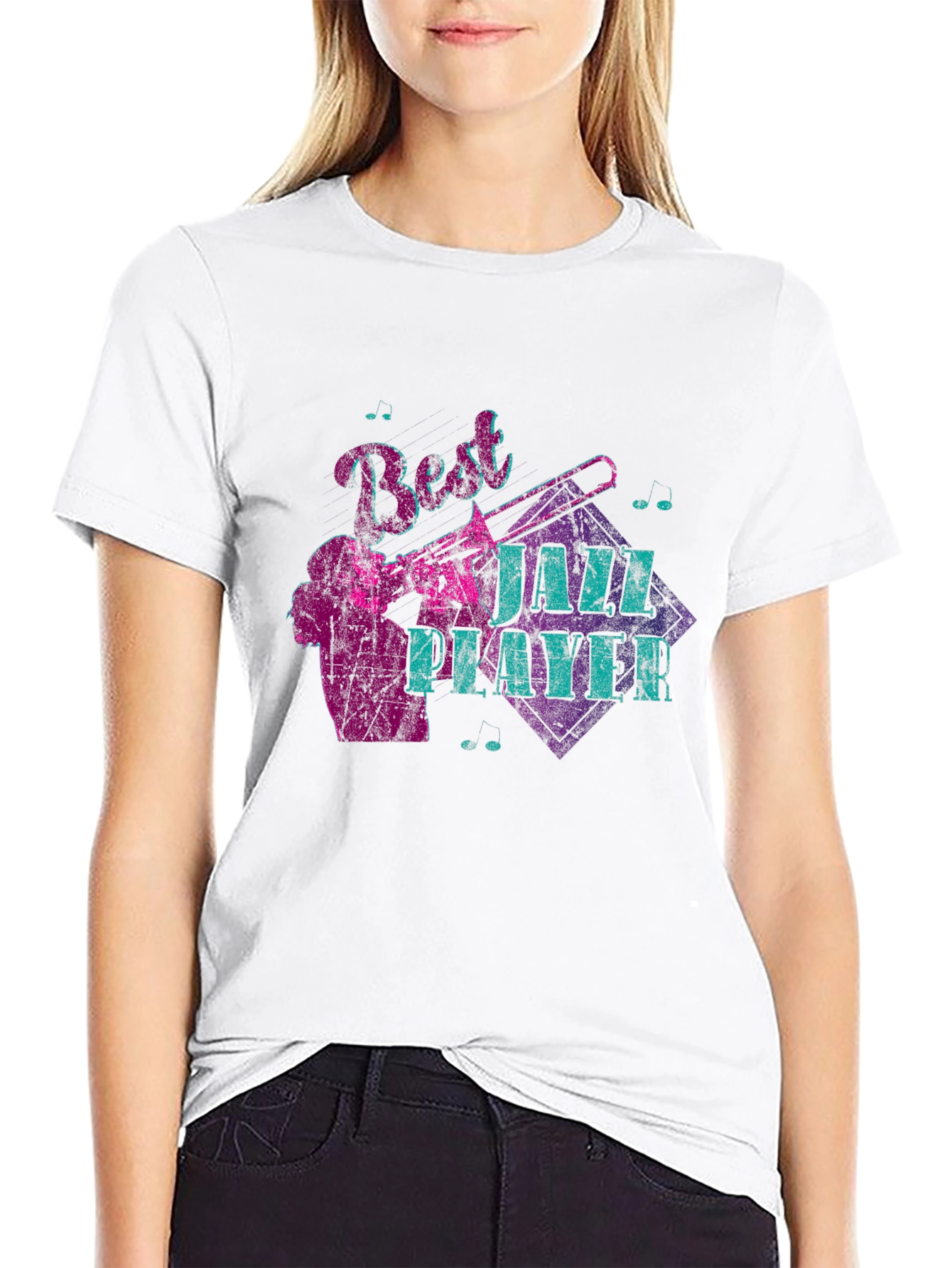 Best Jazz Player Graphic Black T-Shirt