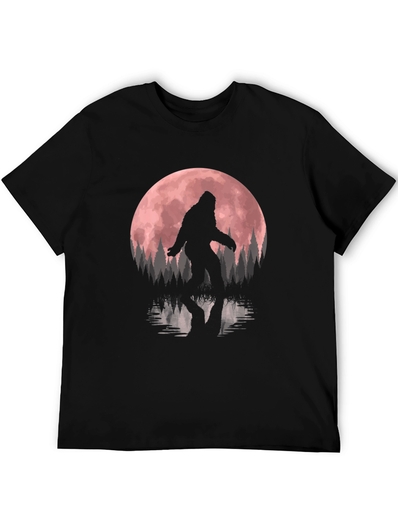Bigfoot Moon Reflection Graphic Tee