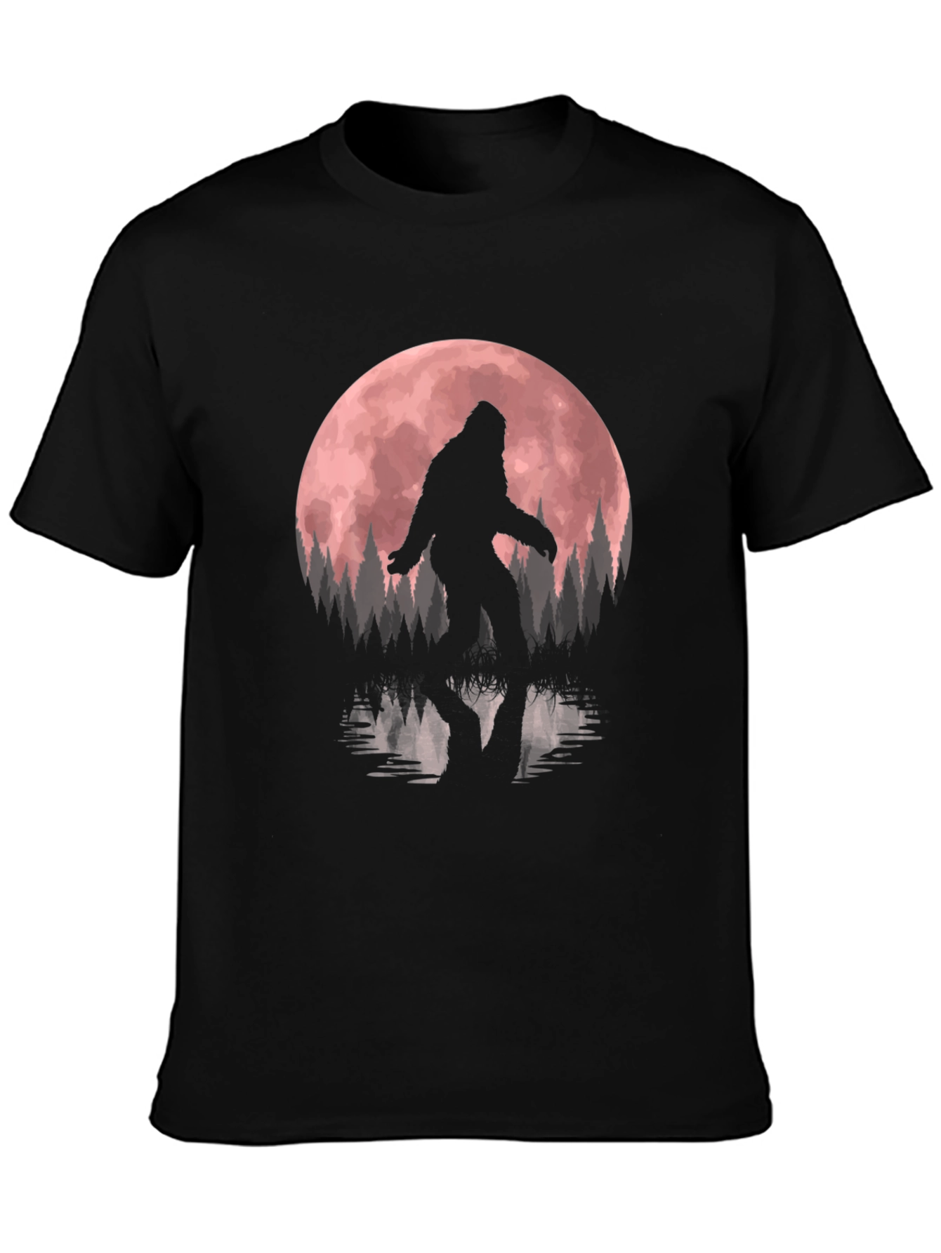 Bigfoot Moon Reflection Graphic Tee