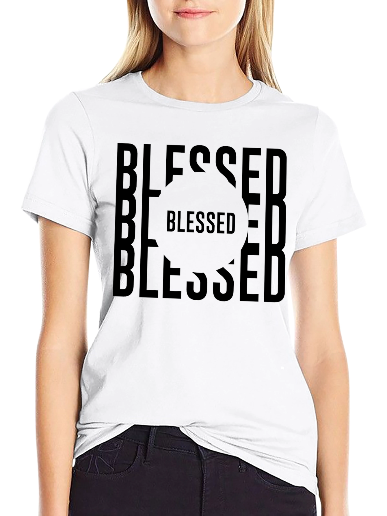 Blessed Graphic T-Shirt - Black Tee