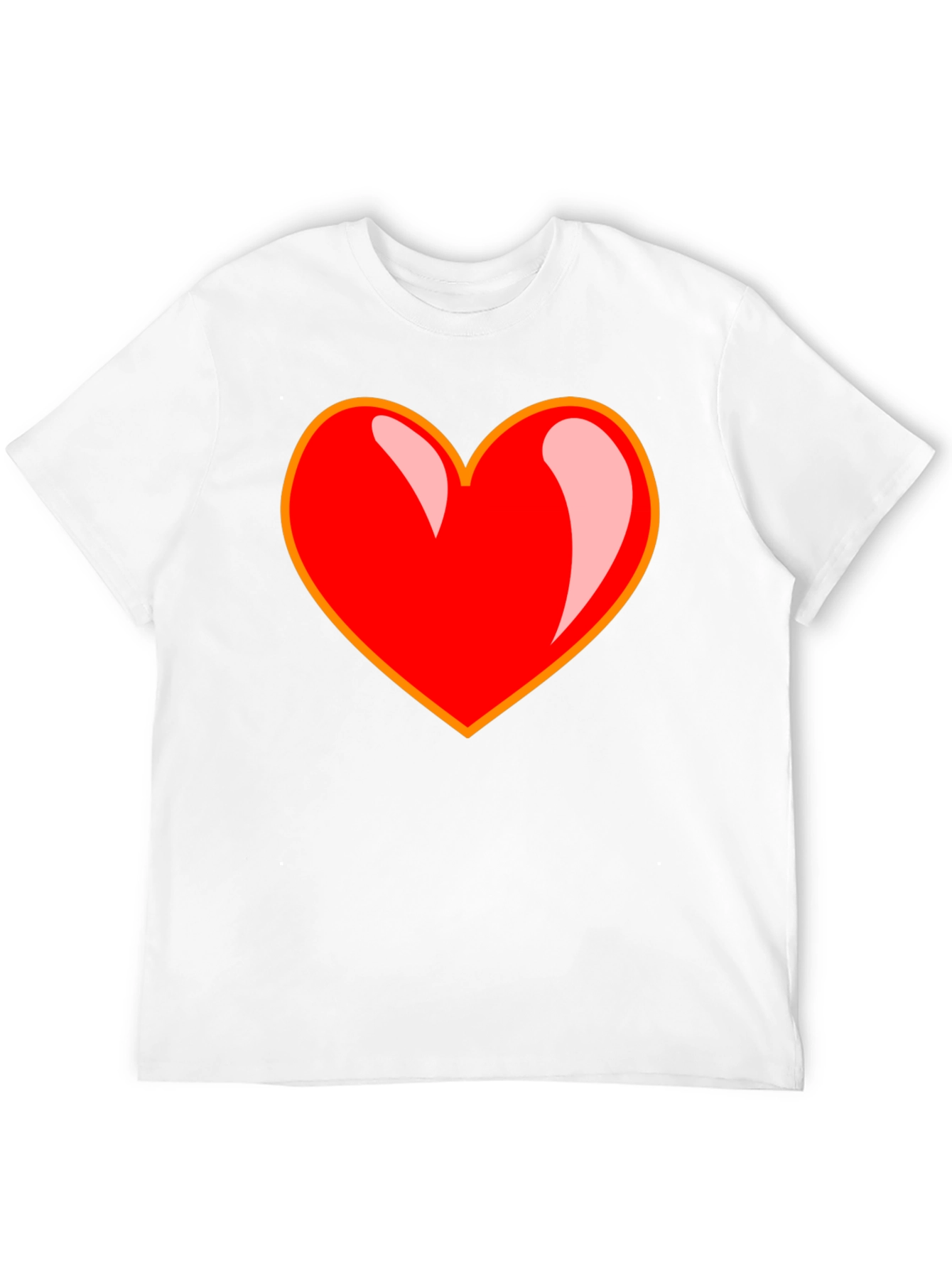 Bold Heart Graphic Tee - Black