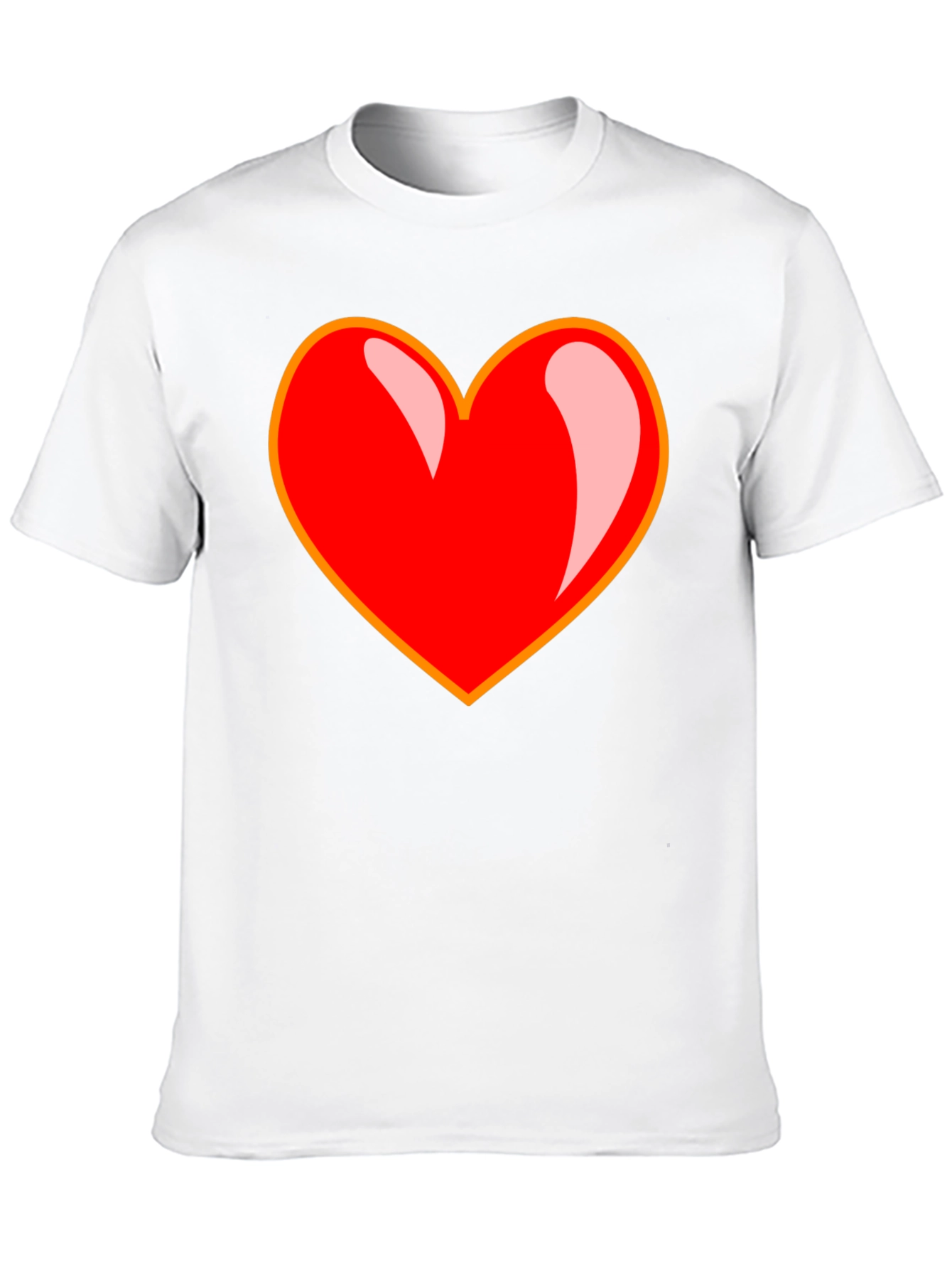 Bold Heart Graphic Tee - Black