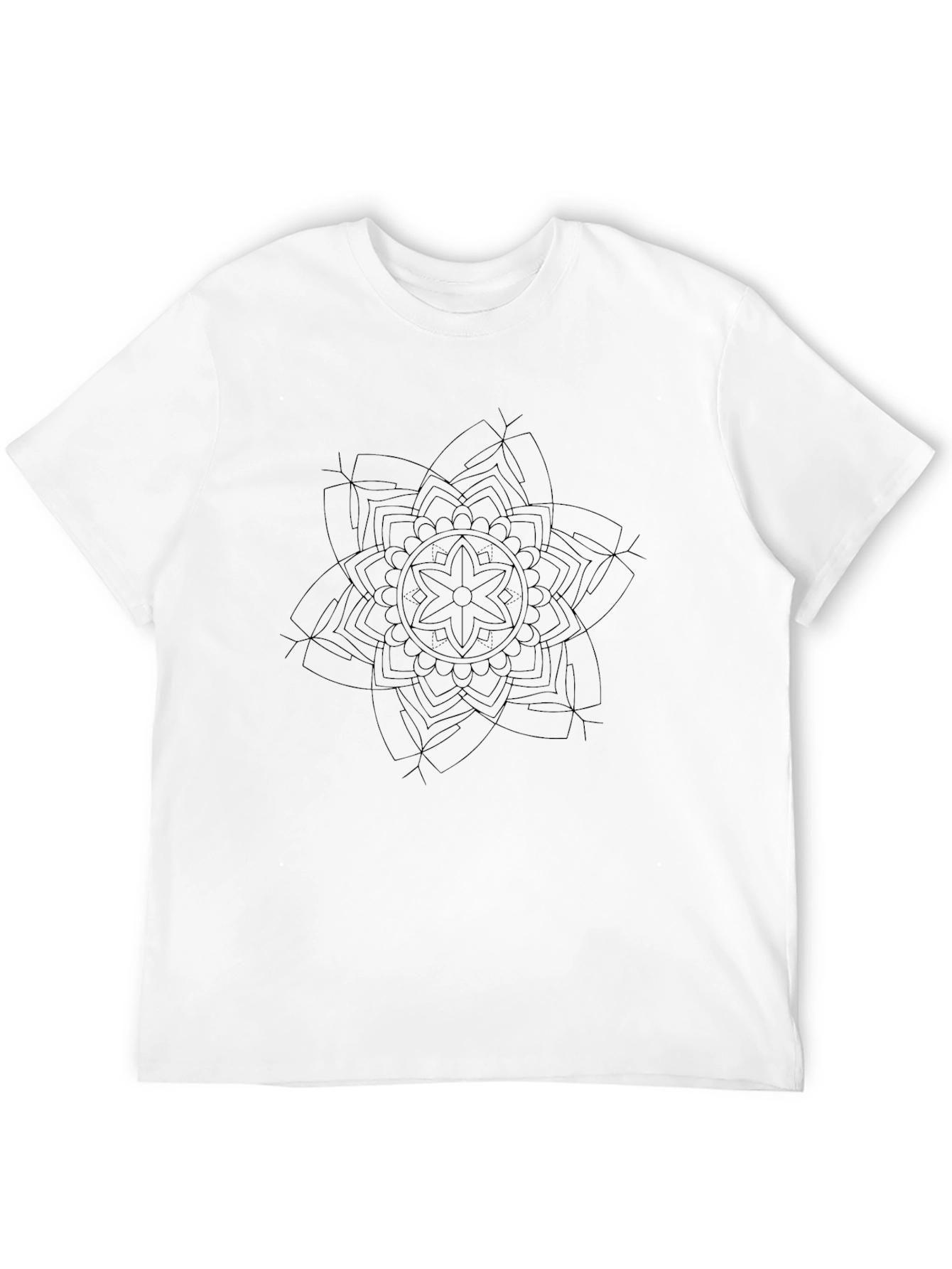 Black Mandala Graphic Tee - Stylish Comfort