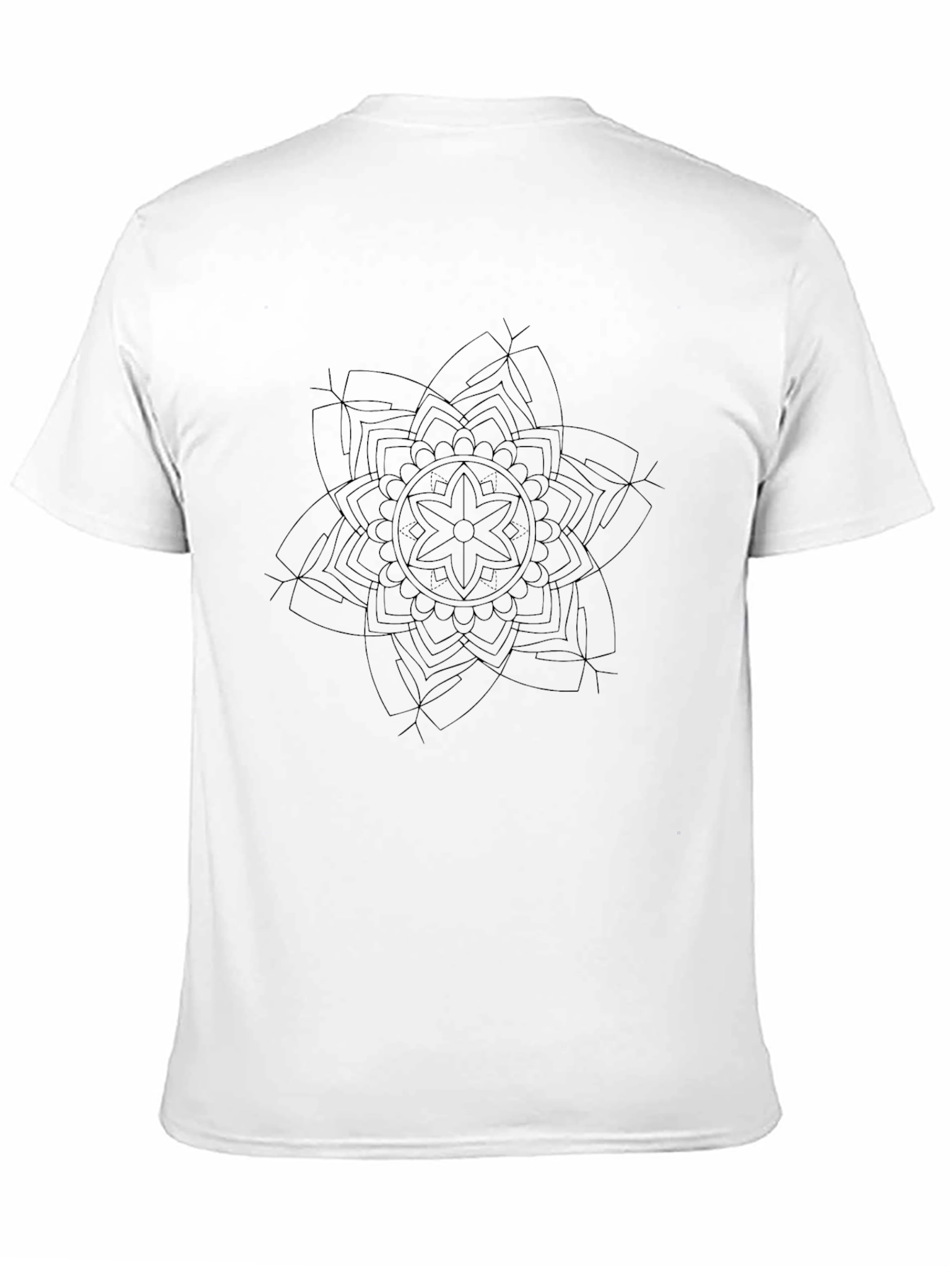 Black Mandala Graphic Tee - Stylish Comfort