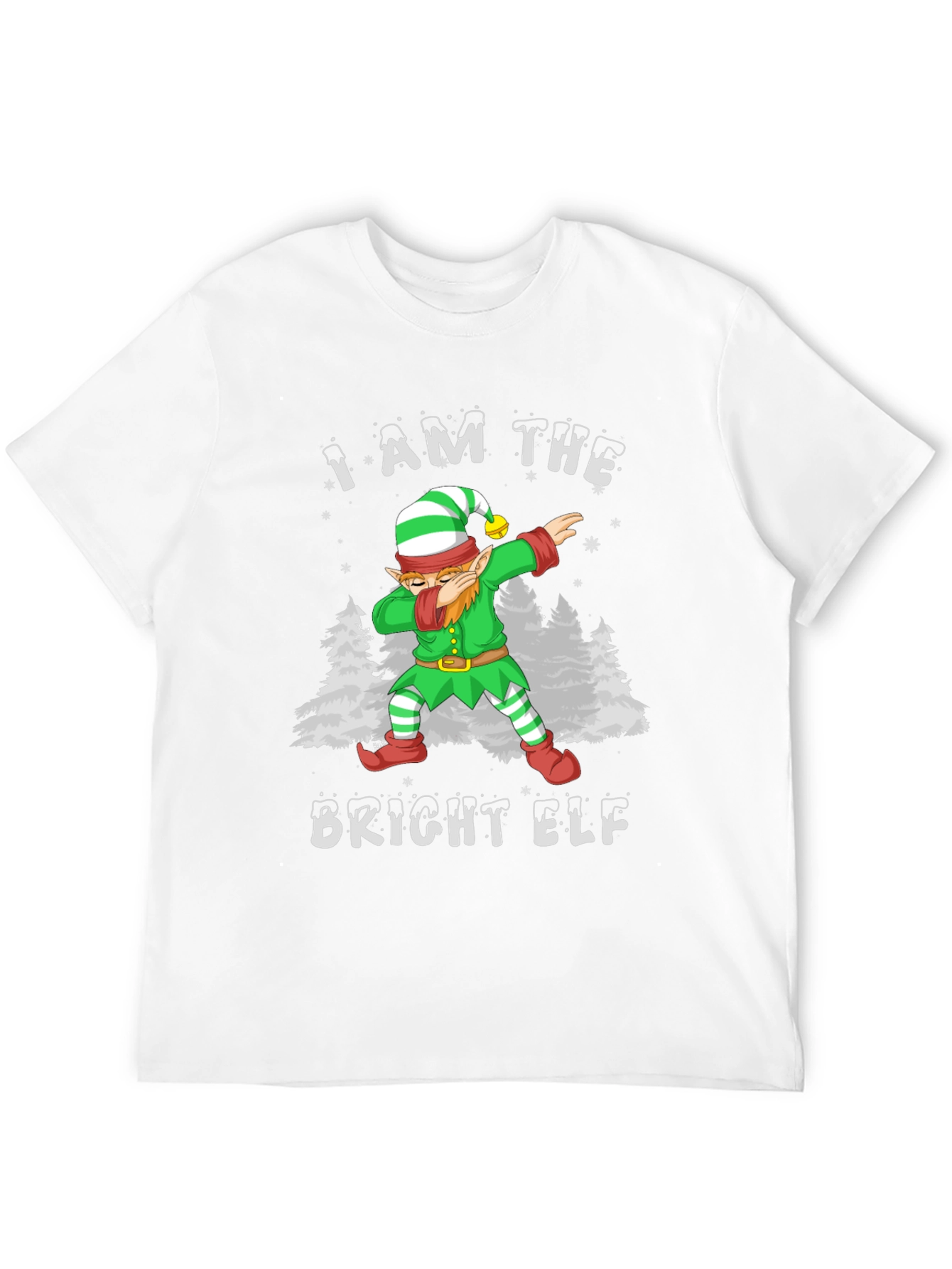 Bright Elf Dabbing Christmas T-Shirt