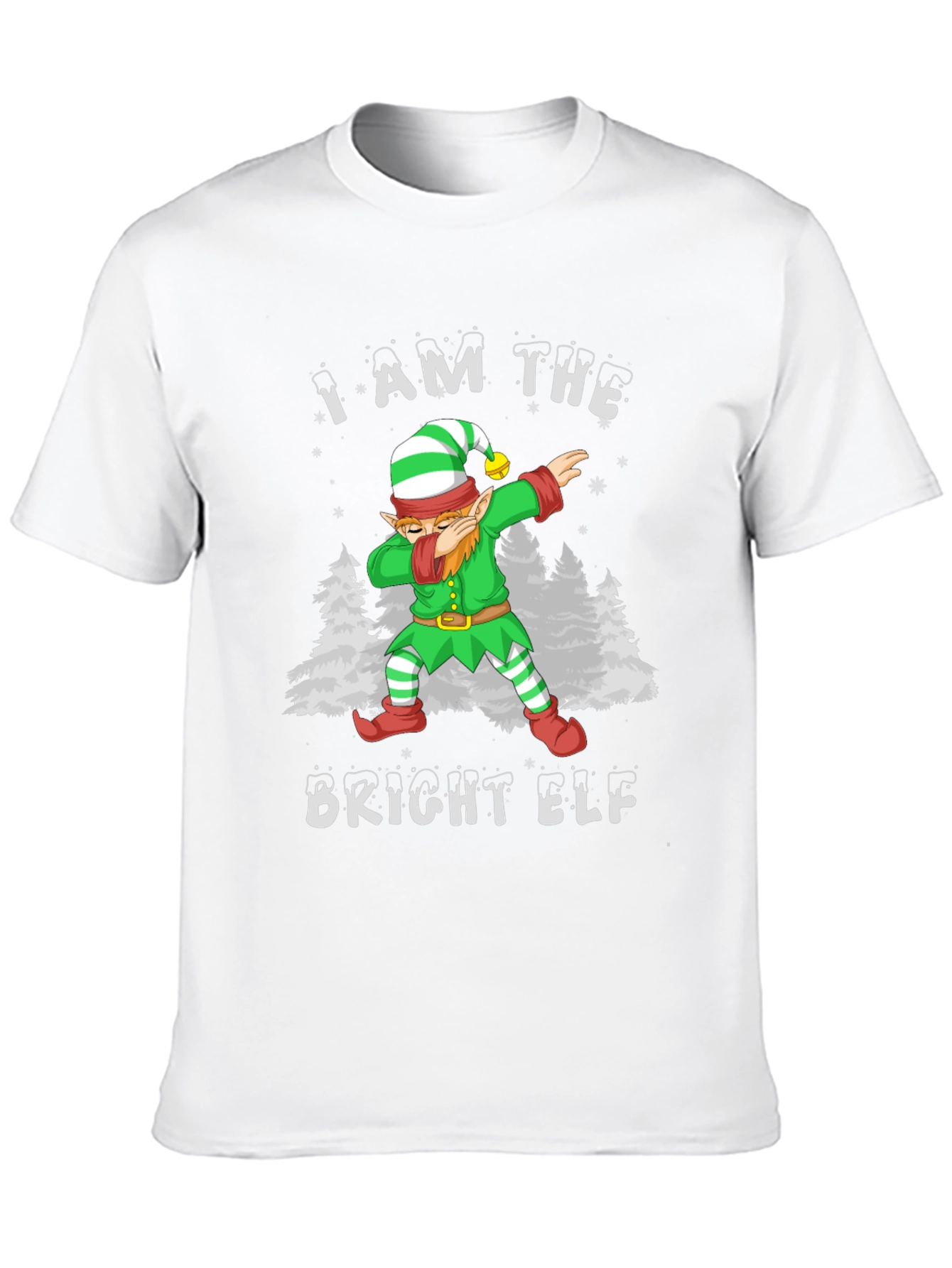 Bright Elf Dabbing Christmas T-Shirt