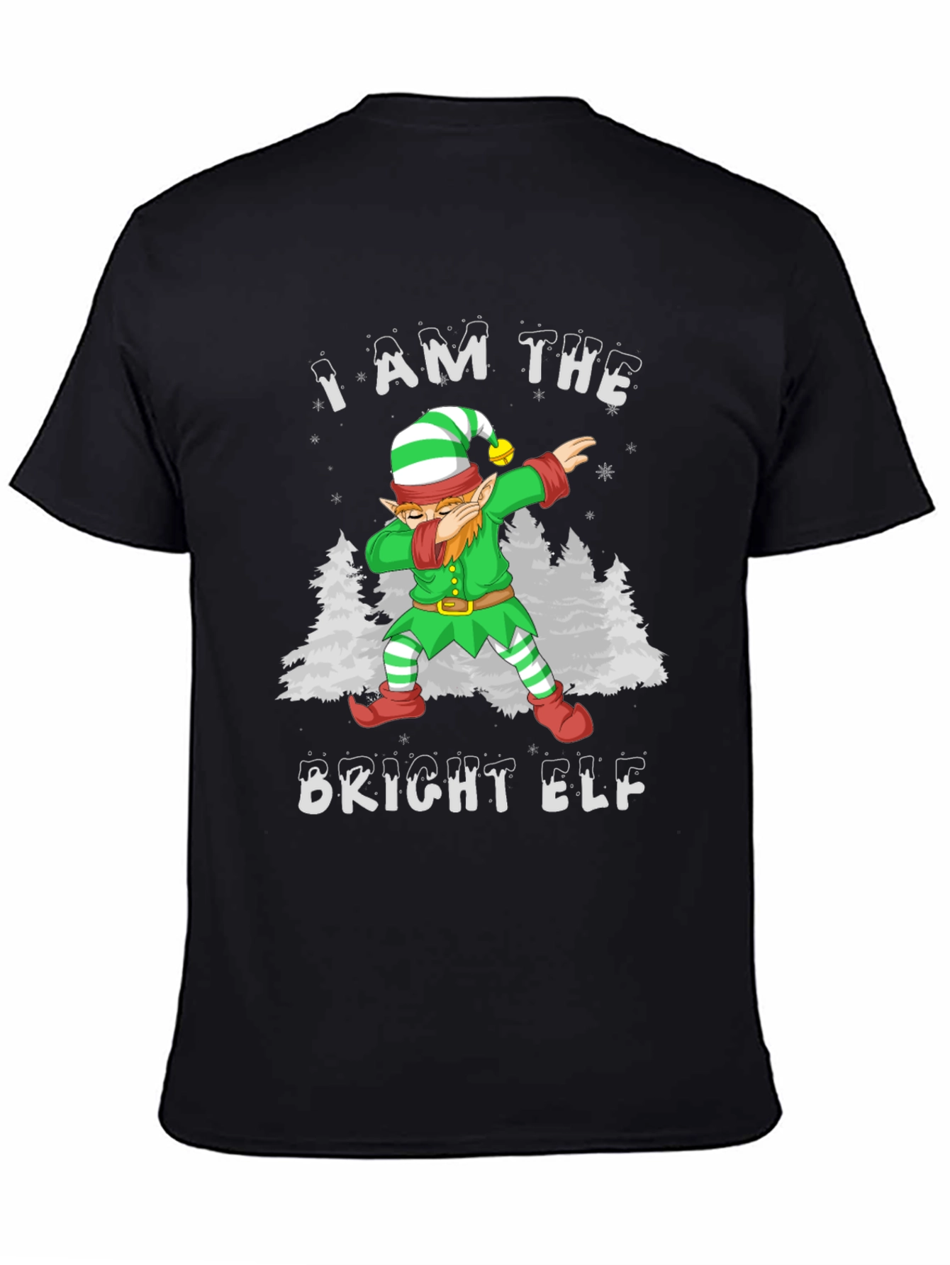 Bright Elf Dabbing Christmas T-Shirt