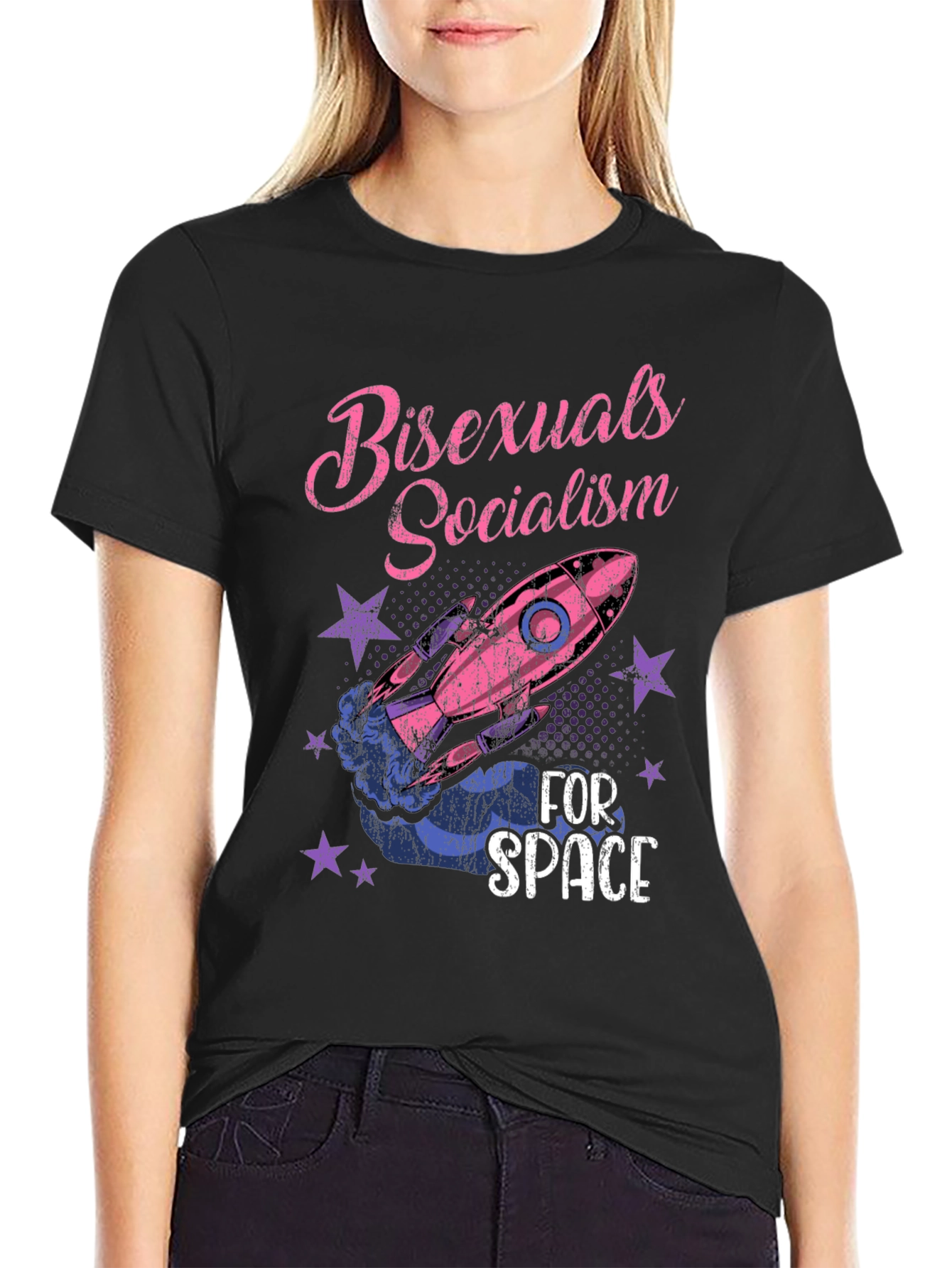 Bisexuals Socialism For Space Graphic Tee