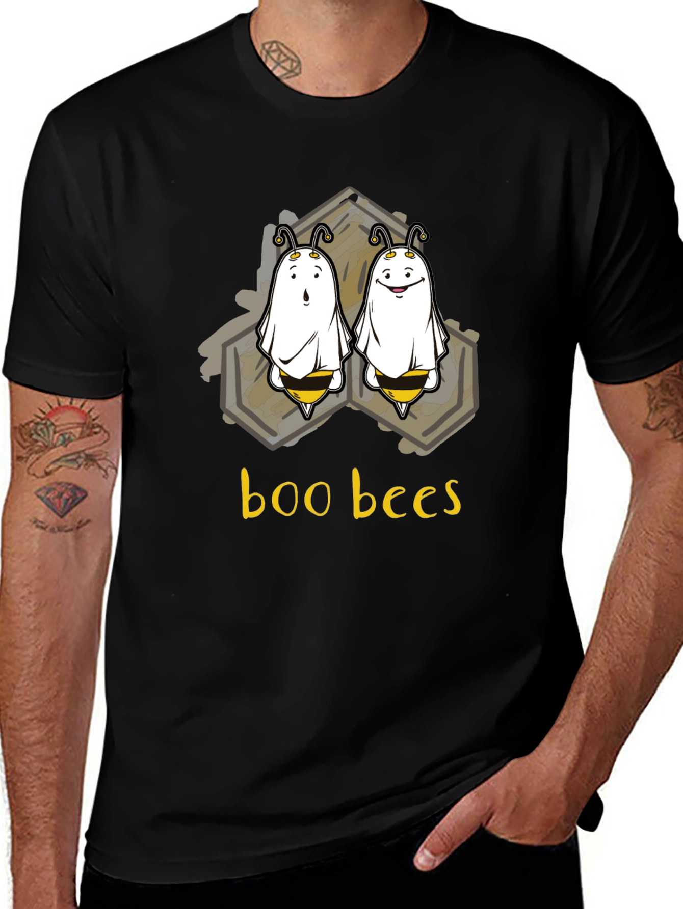 Boo Bees Halloween T-Shirt - Spooky Season