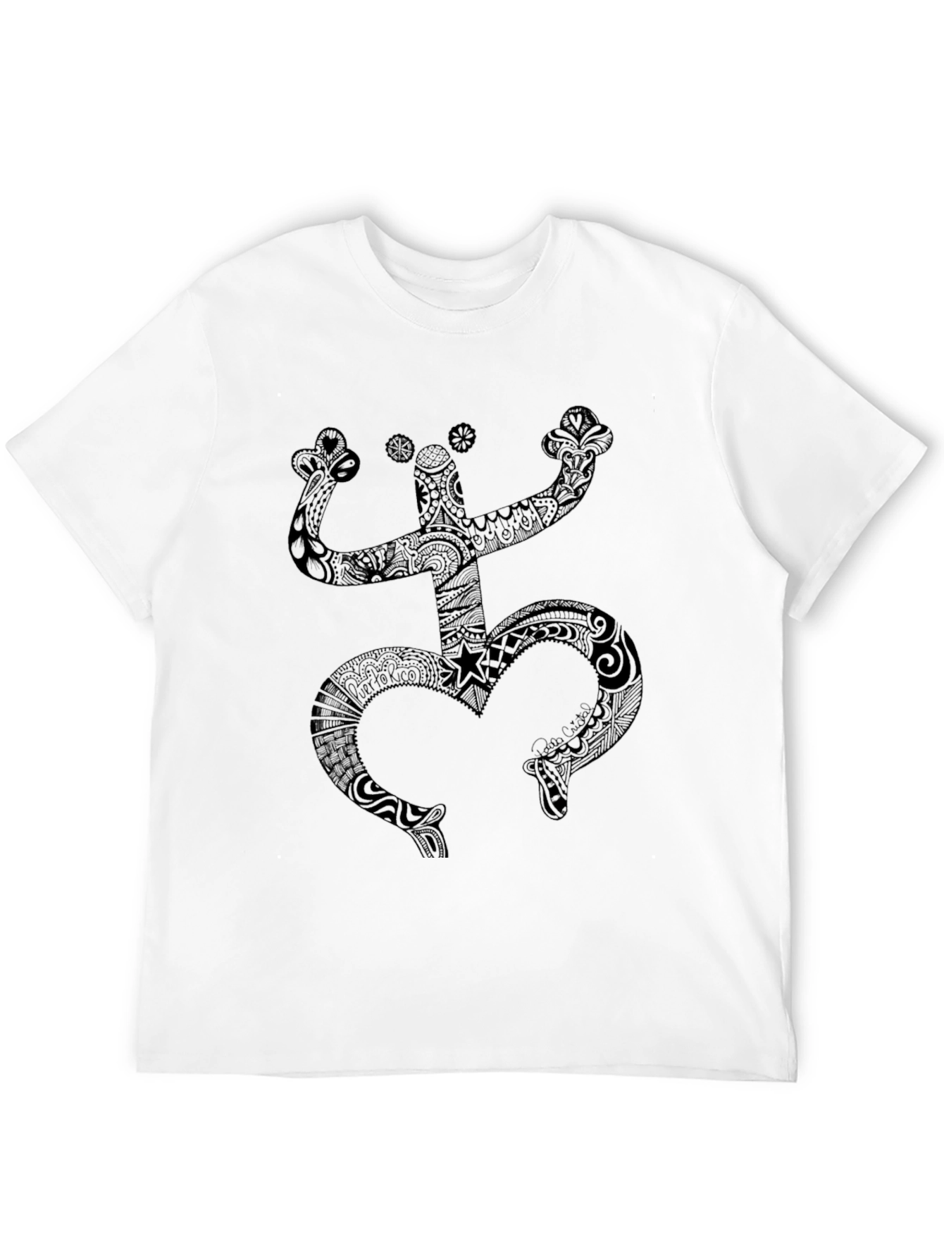Black Coqui Taino Symbol Mens T-Shirt