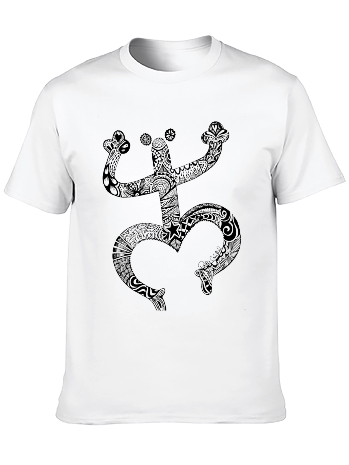 Black Coqui Taino Symbol Mens T-Shirt