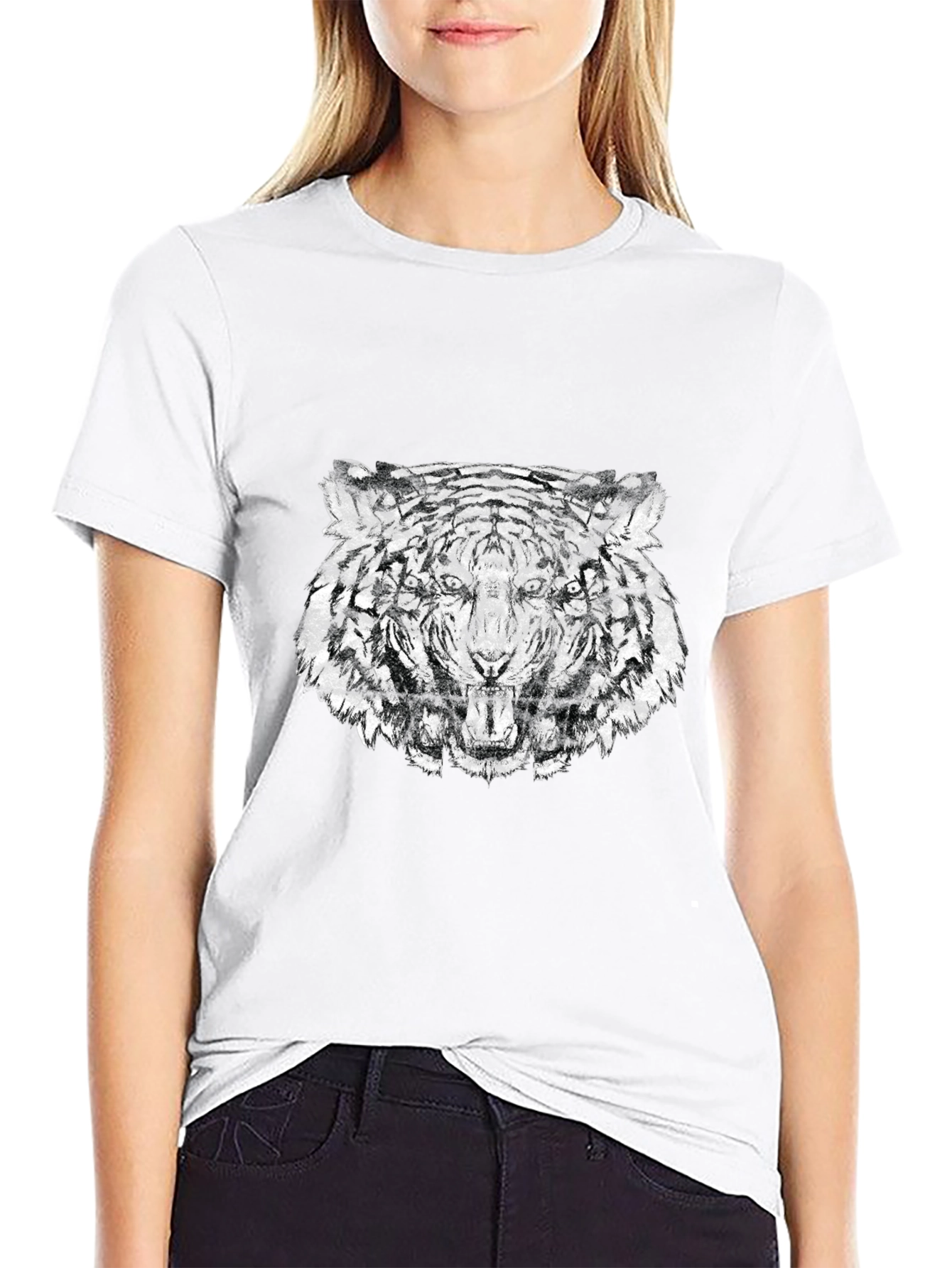 Black Tiger Graphic T-Shirt