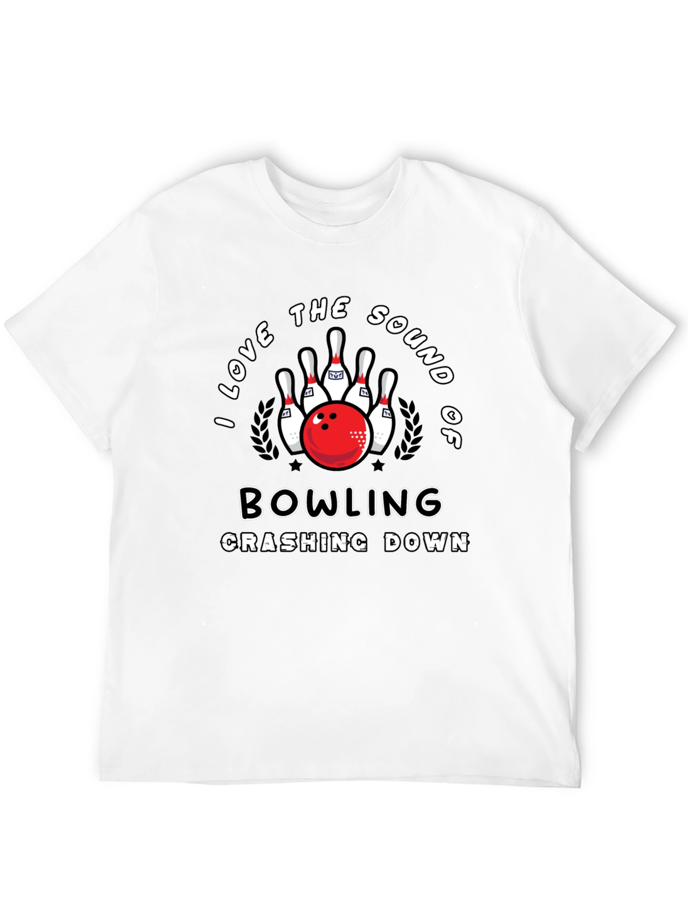 Bowling Lover Graphic T-Shirt - Strike Design Tee