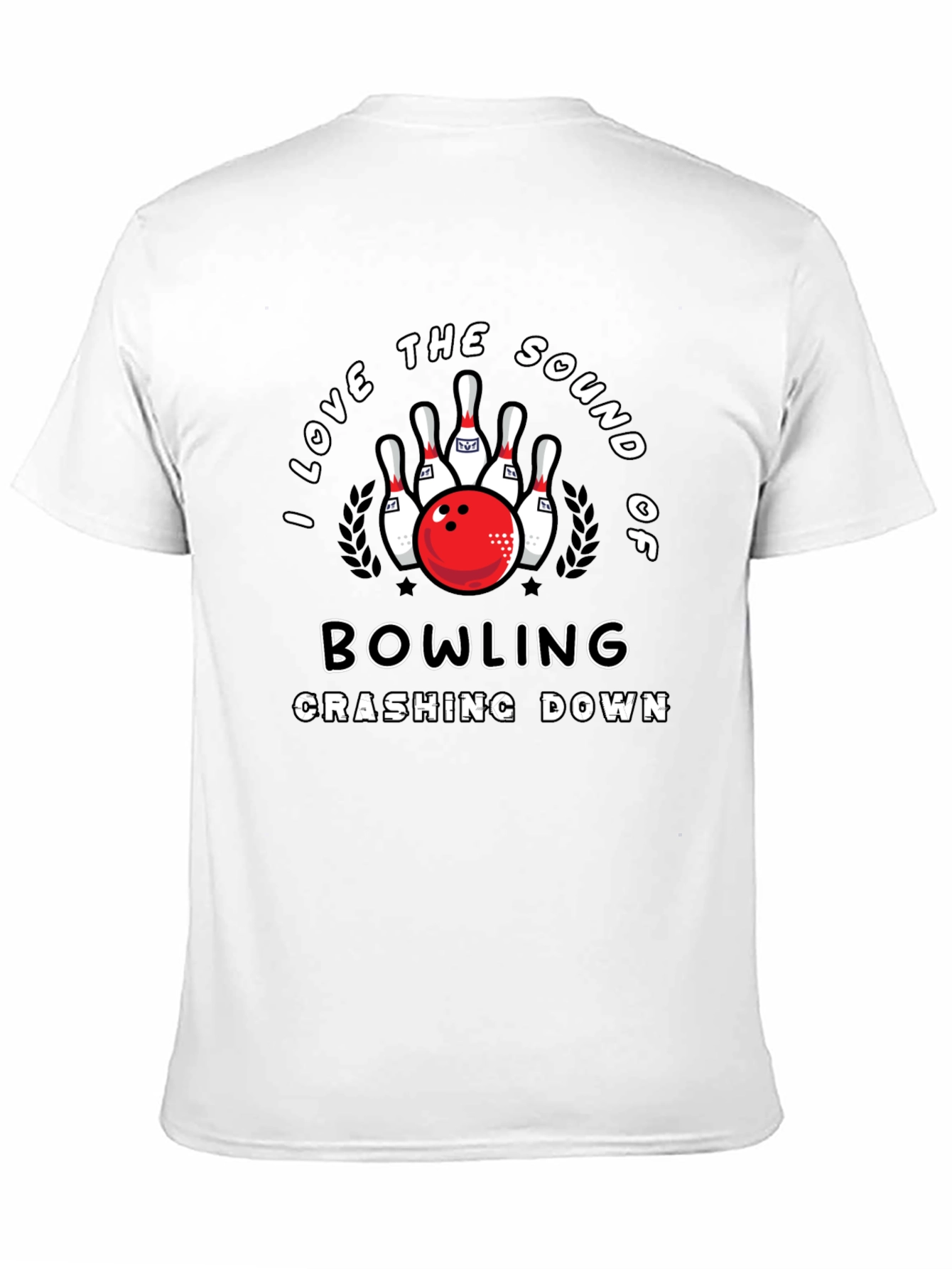 Bowling Lover Graphic T-Shirt - Strike Design Tee