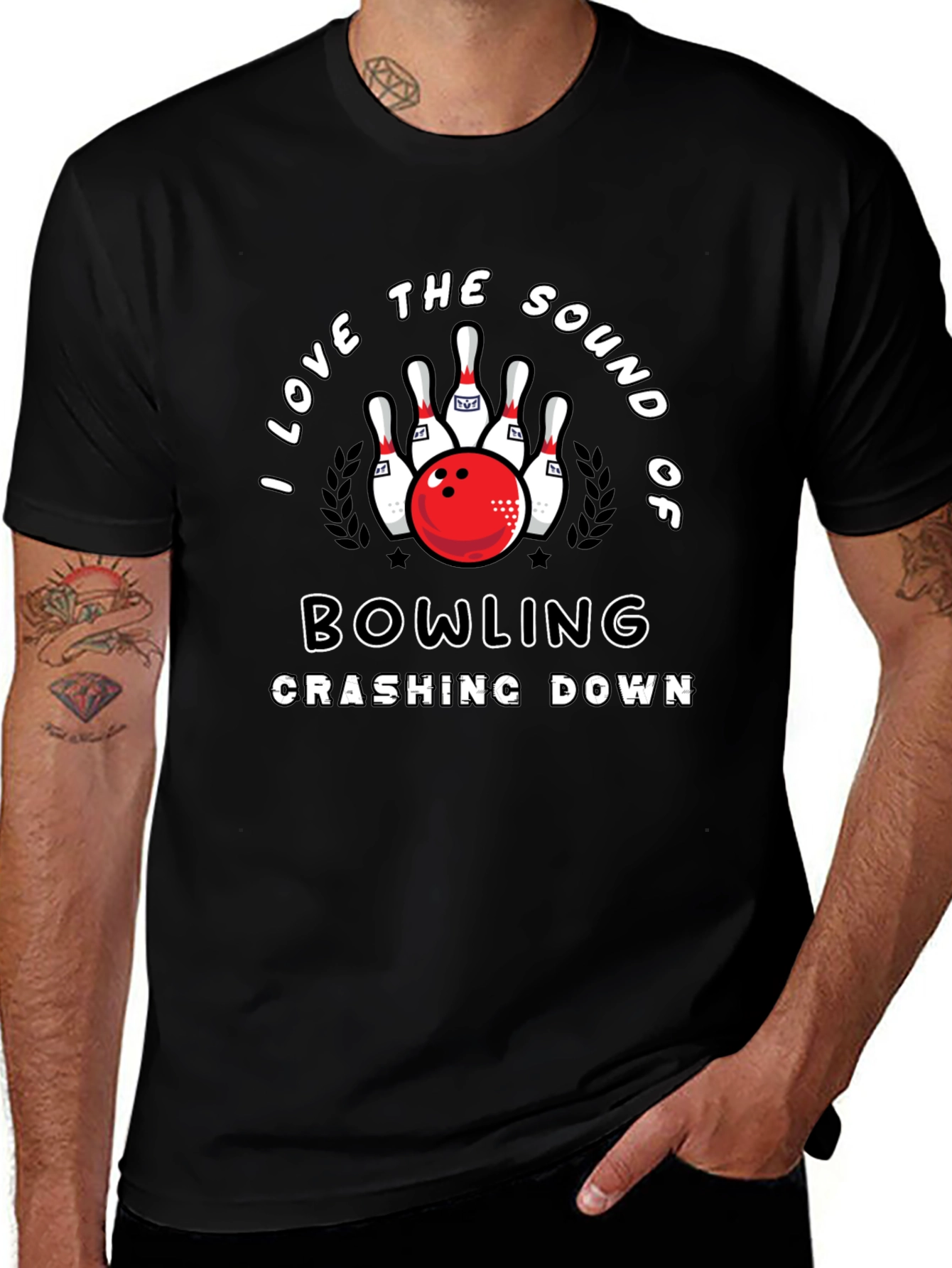 Bowling Lover Graphic T-Shirt - Strike Design Tee