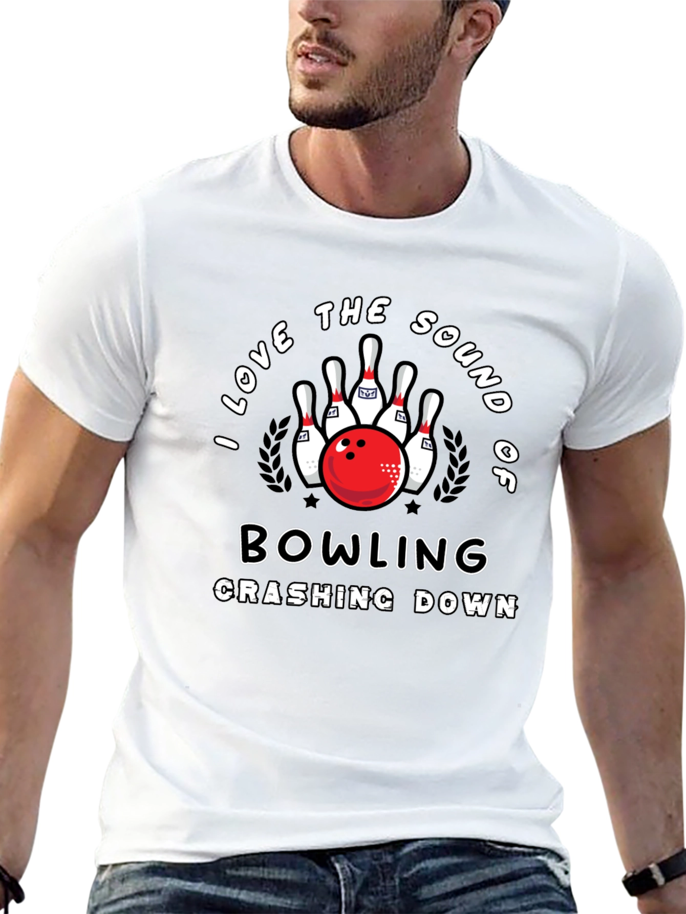 Bowling Lover Graphic T-Shirt - Strike Design Tee